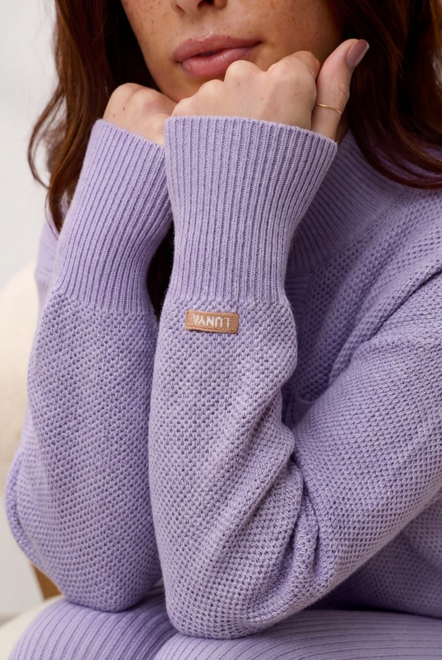 Lunya Loungewear Cottonsilk™ Pocket Henley - #Serene Violet