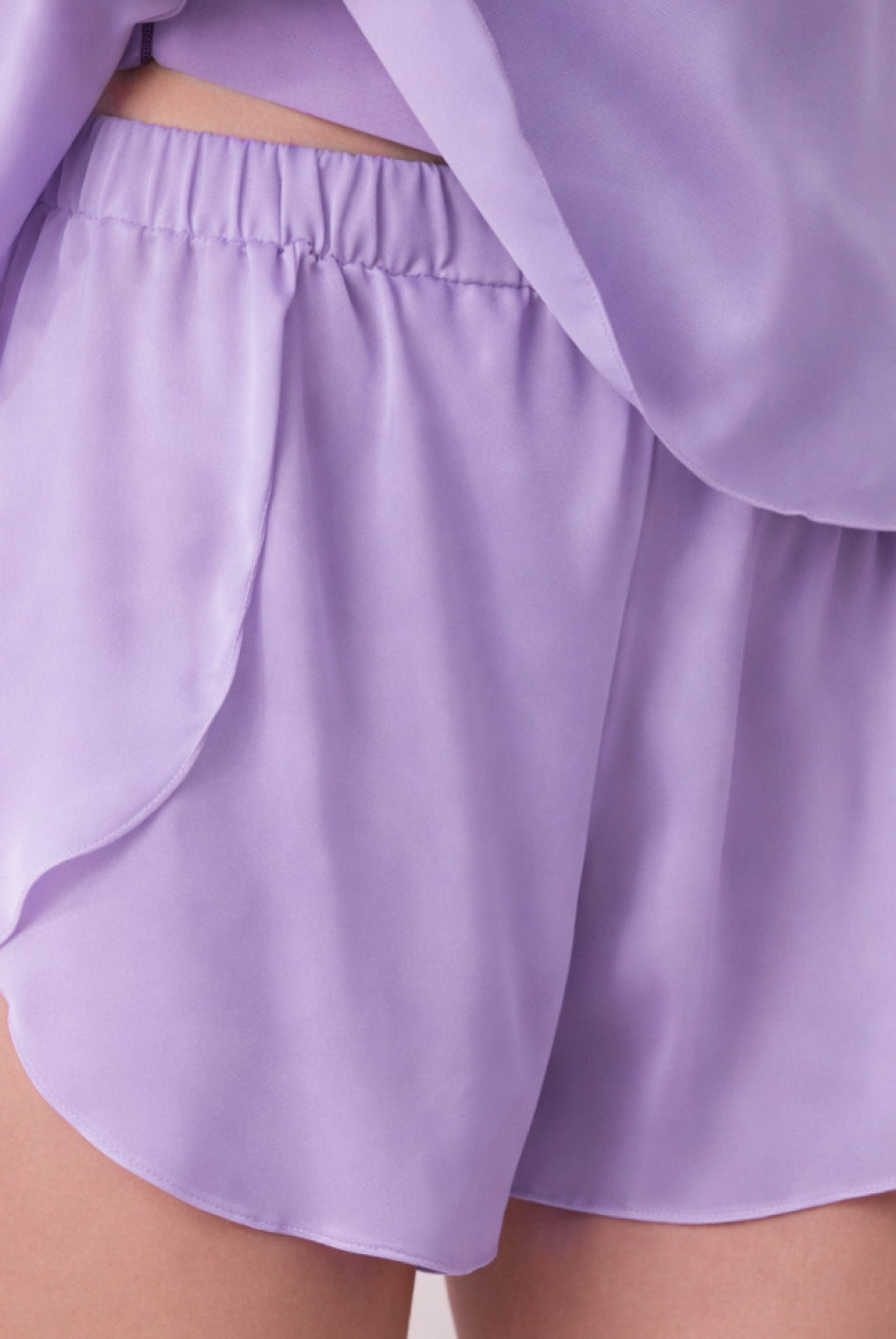 Lunya Pajamas - WASHABLE SILK TULIP BACK SET #Morning Wisteria