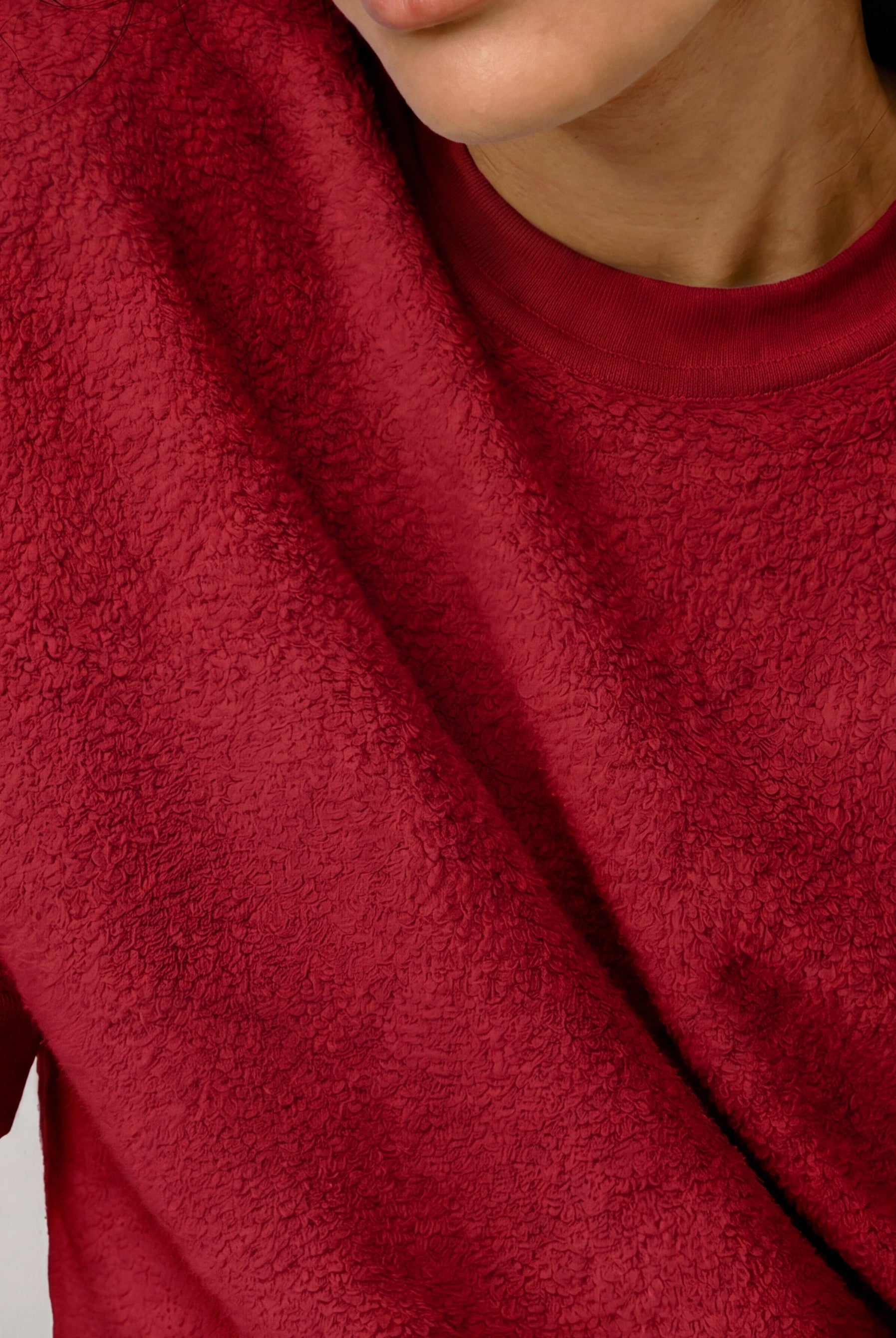 Lunya loungewear - SILKSWEATS™ MIDWEIGHT REVERSIBLE SHORT SLEEVE #CHILI PEPPER