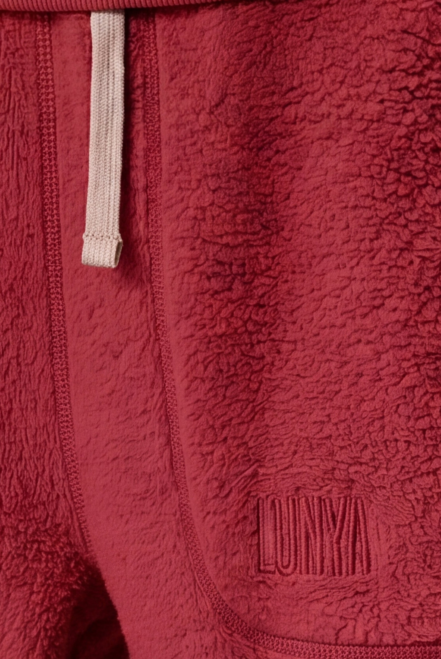 Lunya loungewear - SILKSWEATS™ MIDWEIGHT REVERSIBLE SHORT #CHILI PEPPER