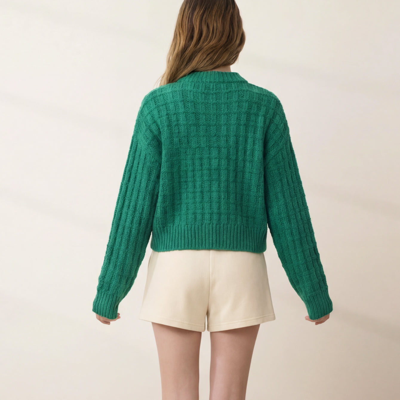 Lunya Loungewear - CLOUD COTTON BASKET STITCH CARDIGAN #SPRING CLOVER