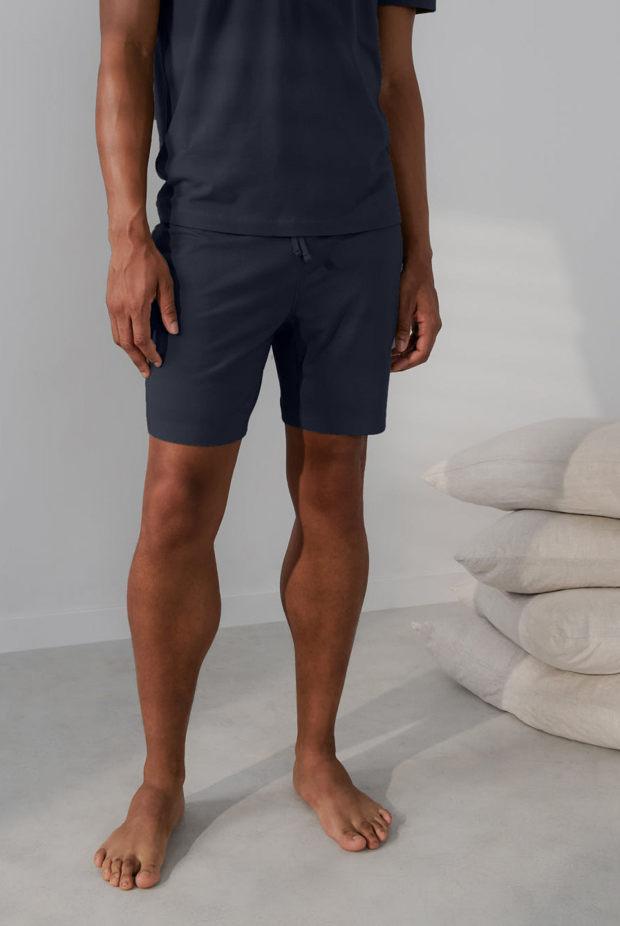 Lunya Pajamas - MEN’S SLUMBERKNIT™ SHORT - #deep blue