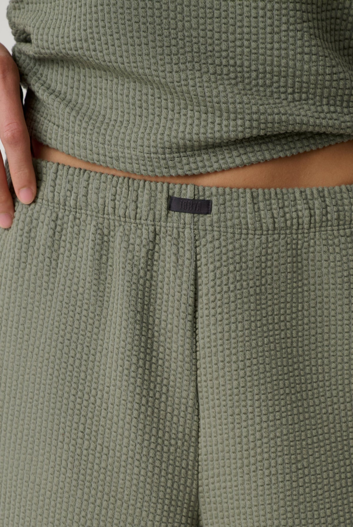 Lunya Pajamas - Organic Cotton Seersucker Pant #Fresh Herb