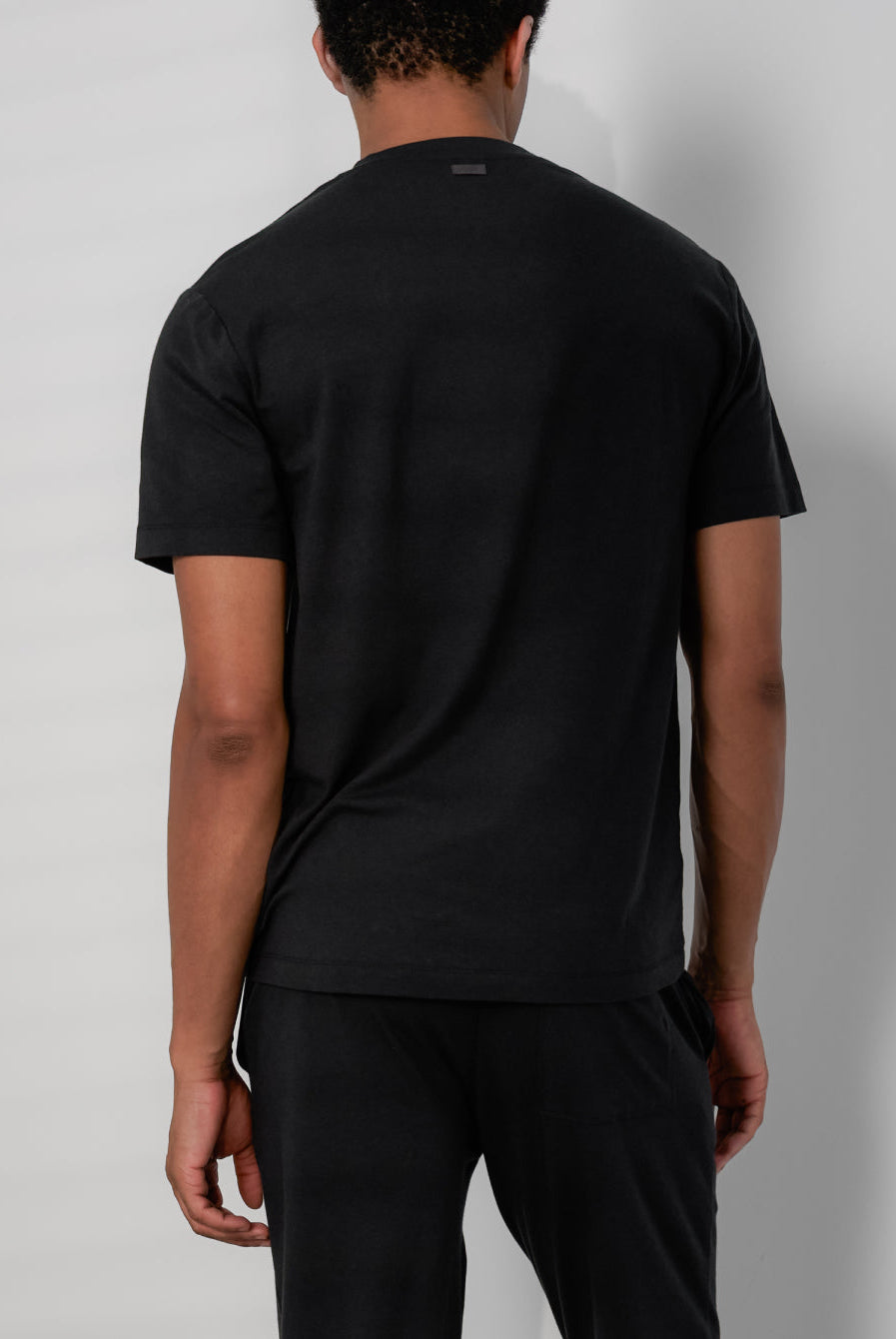 Lunya Pajamas Men's Slumberknit™ Henley Tee - #Immersed Black