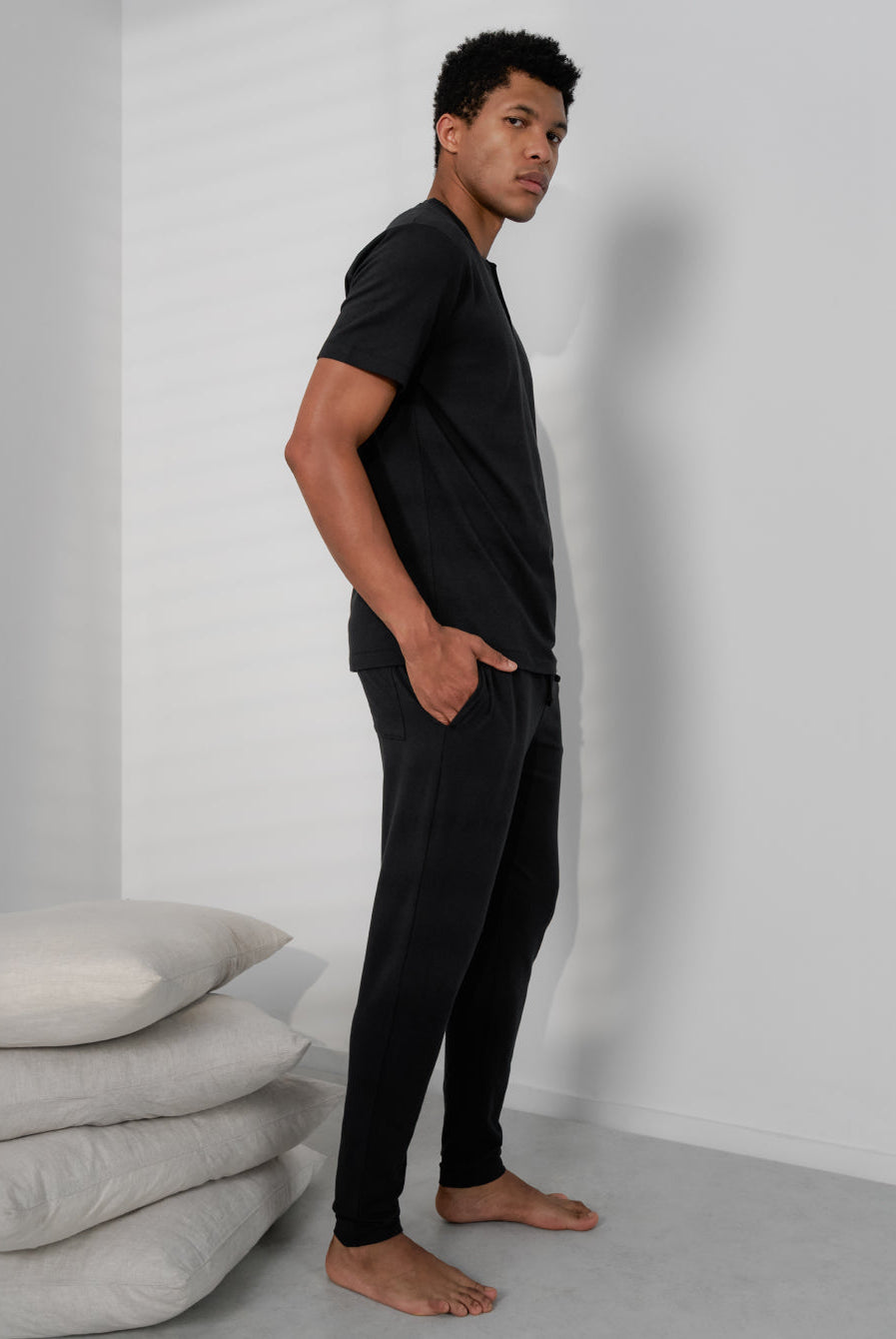 Lunya Pajamas Men's Slumberknit™ Pant - #Immersed Black