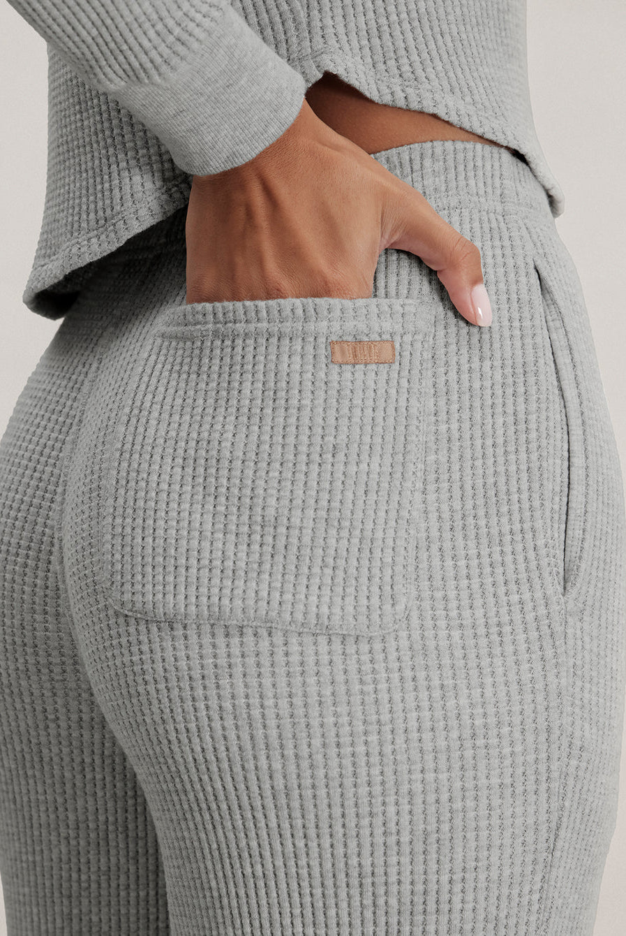 Lunya Loungewear Wafflesoft Wide Leg - #Moonlit Grey Heather