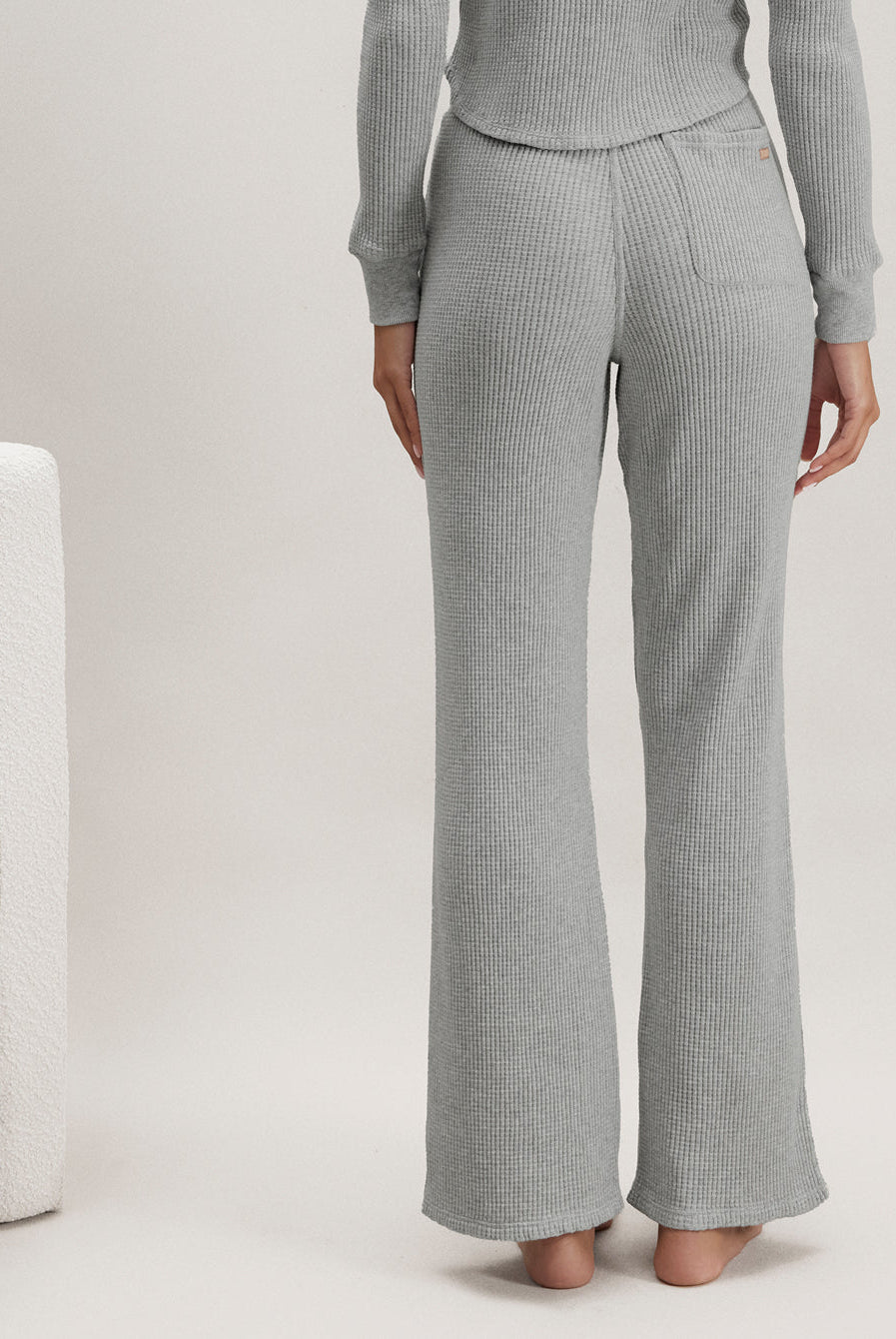 Lunya Loungewear Wafflesoft Wide Leg - #Moonlit Grey Heather