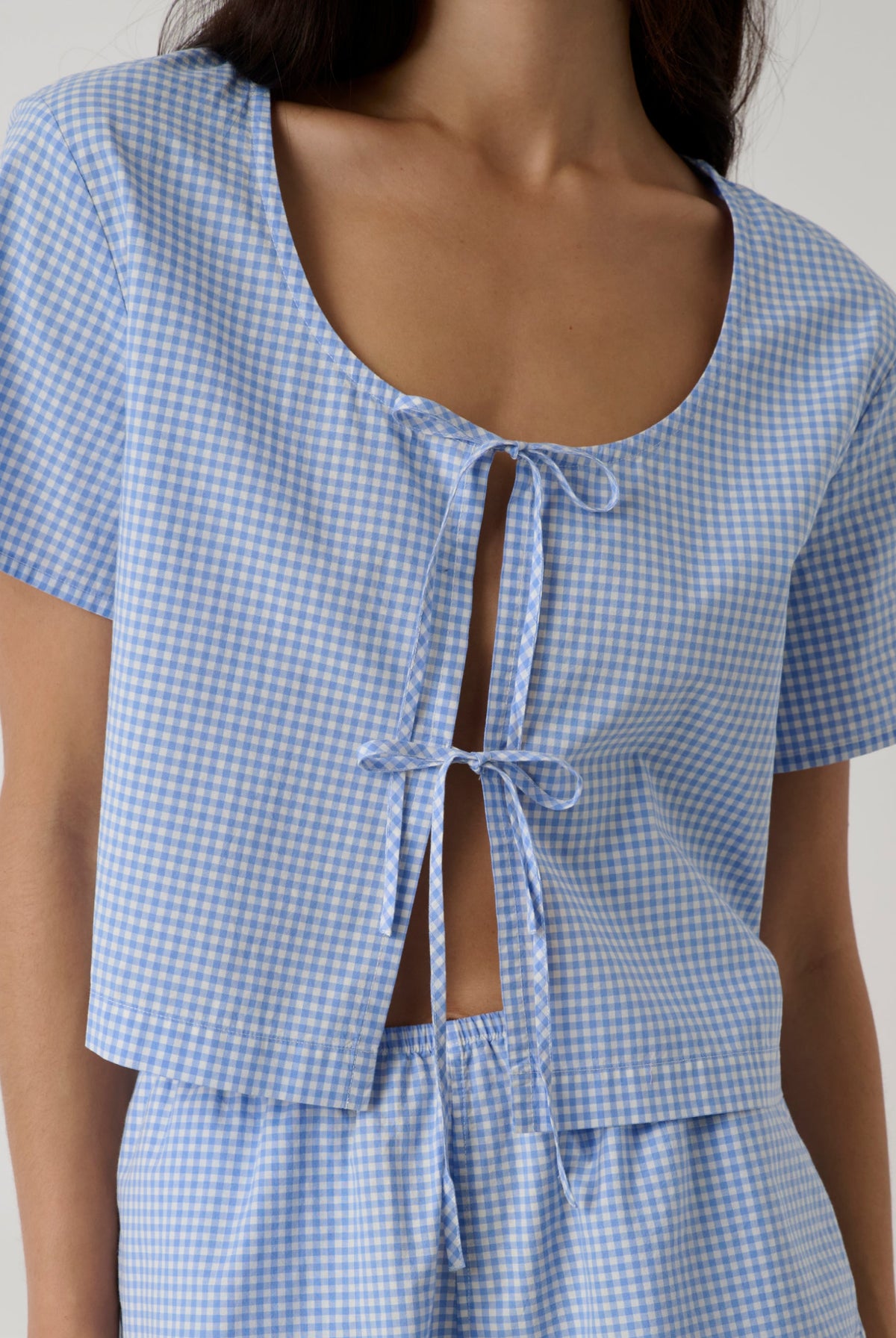 Lunya Loungewear - Airy Cotton Tie Front Top #Market Check