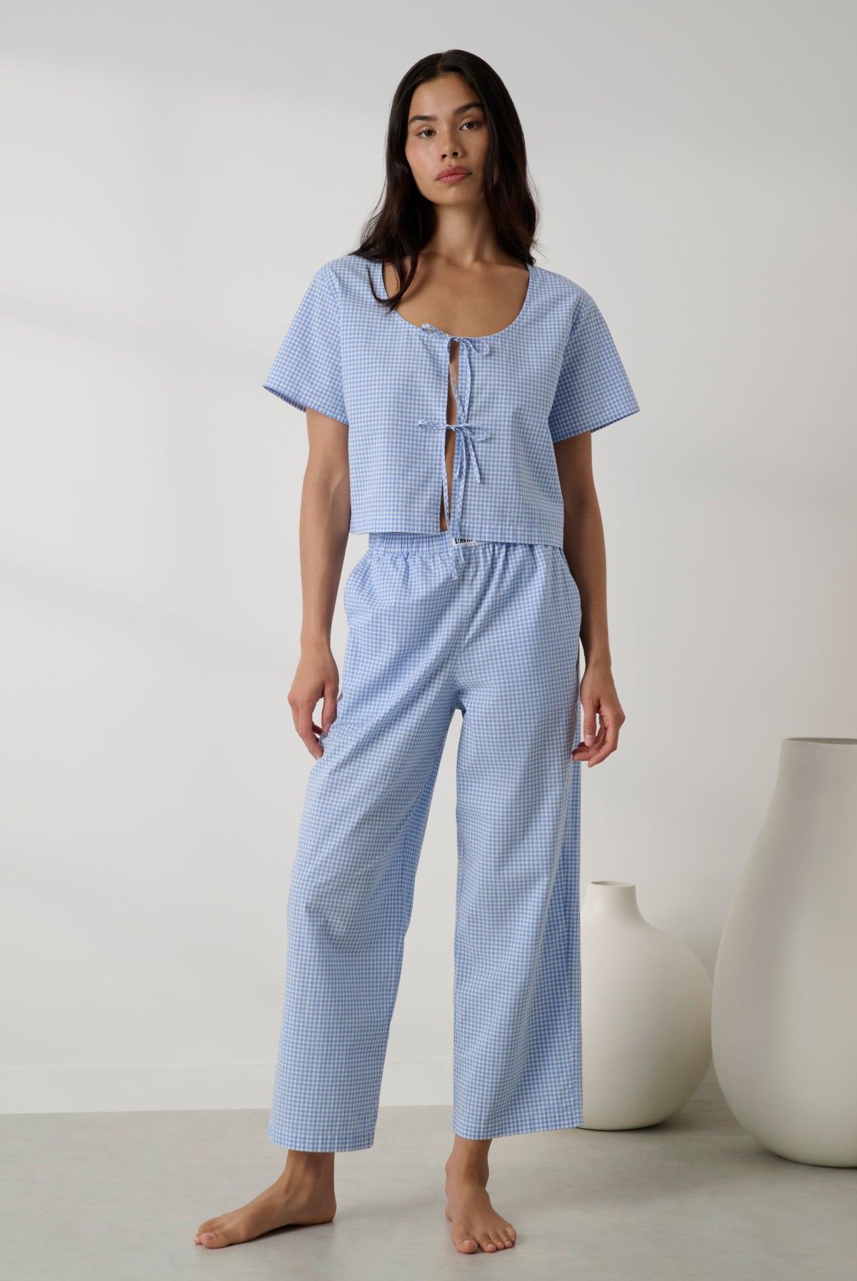 Lunya Loungewear - Airy Cotton Tie Front Top #Market Check