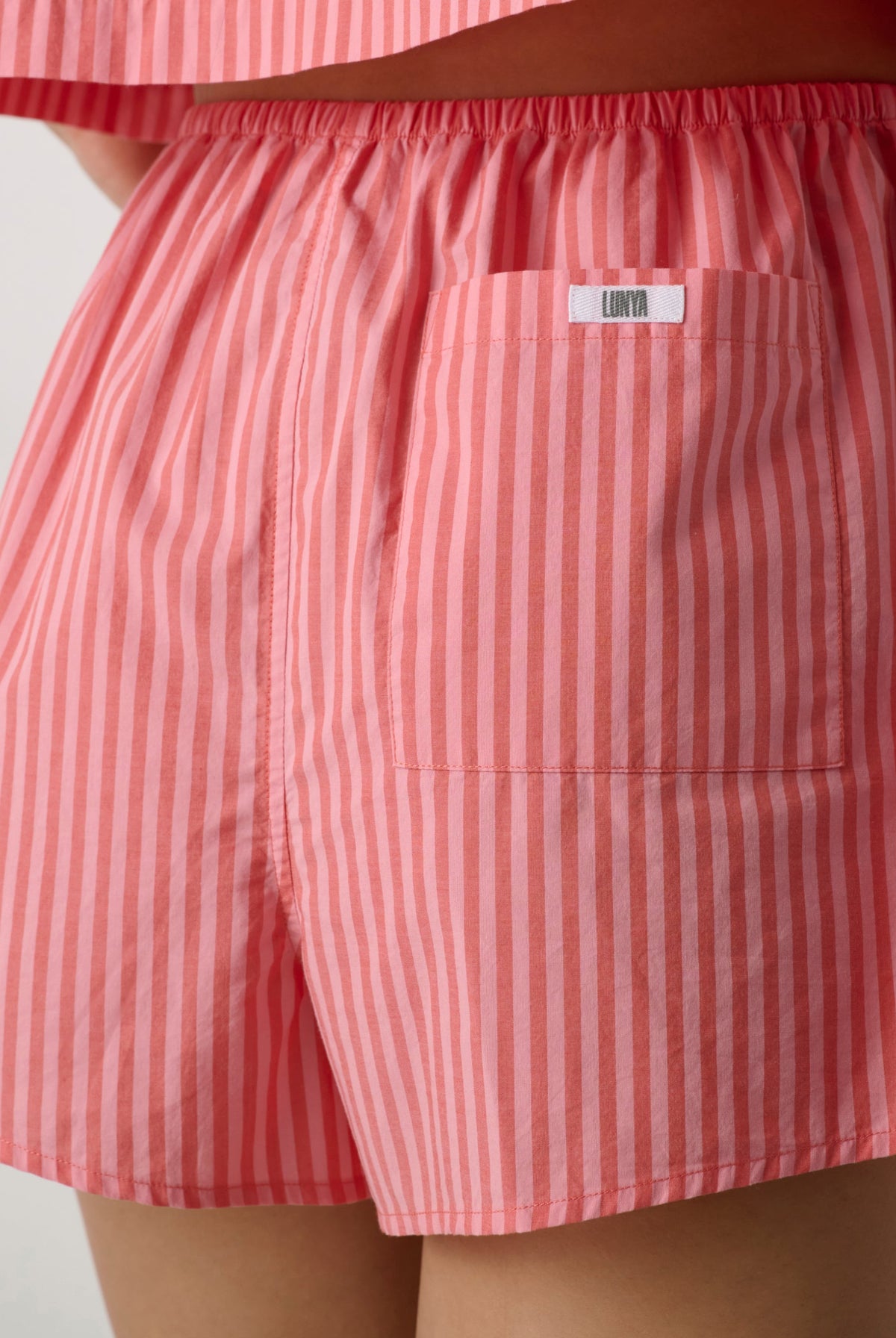 Lunya Pajamas - Airy Cotton Short #Sunset Stripe