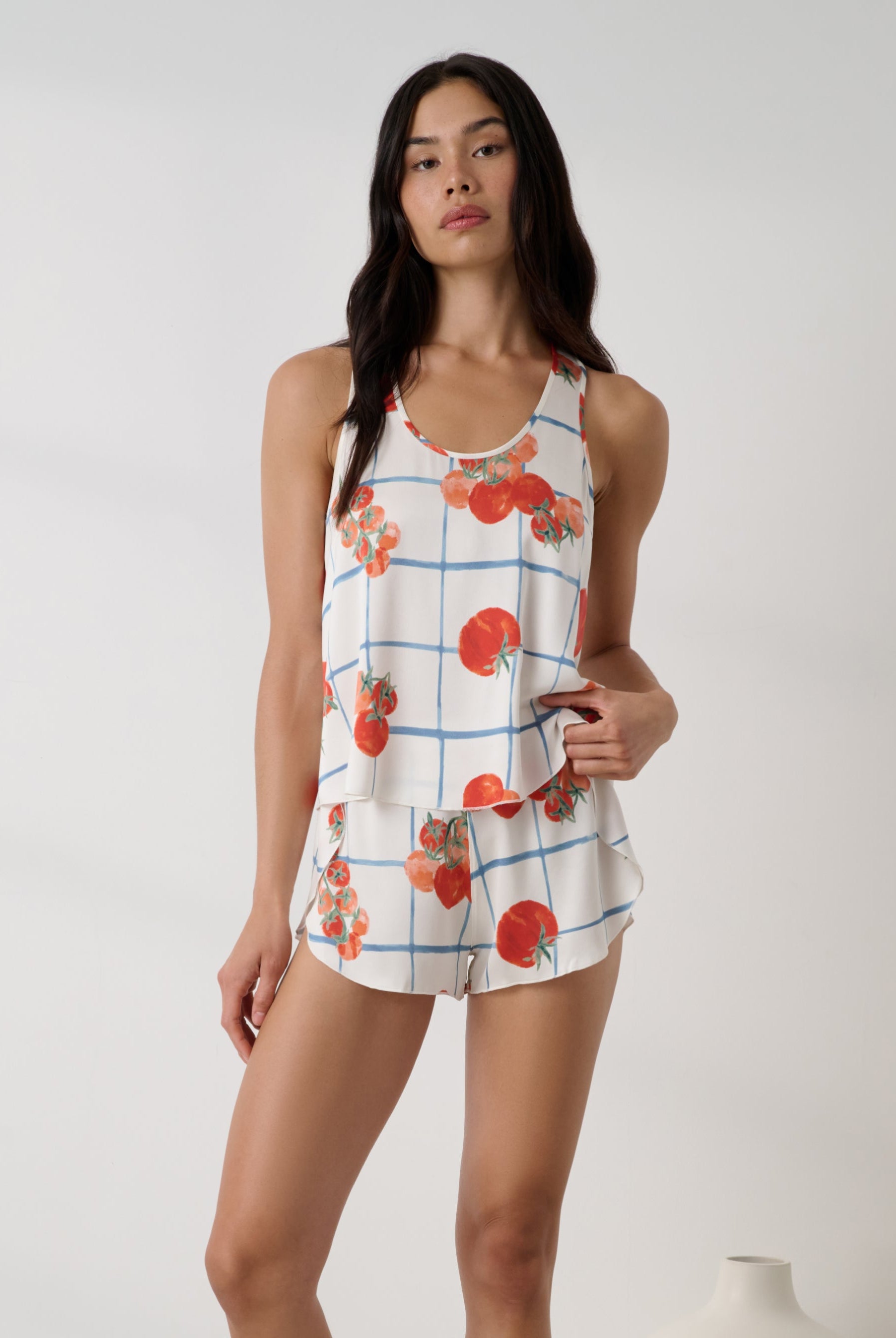 Lunya Pajamas - Washable Silk Tulip Back Set #Summer Harvest