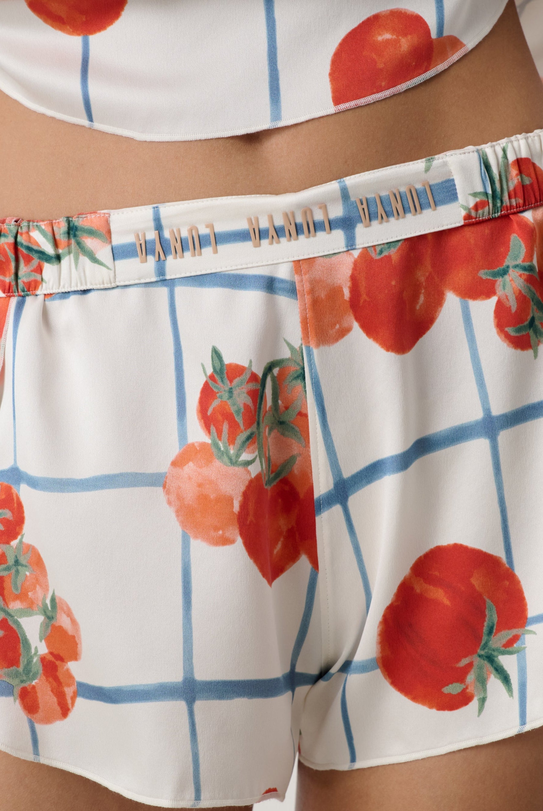 Lunya Pajamas - Washable Silk Tulip Back Set #Summer Harvest