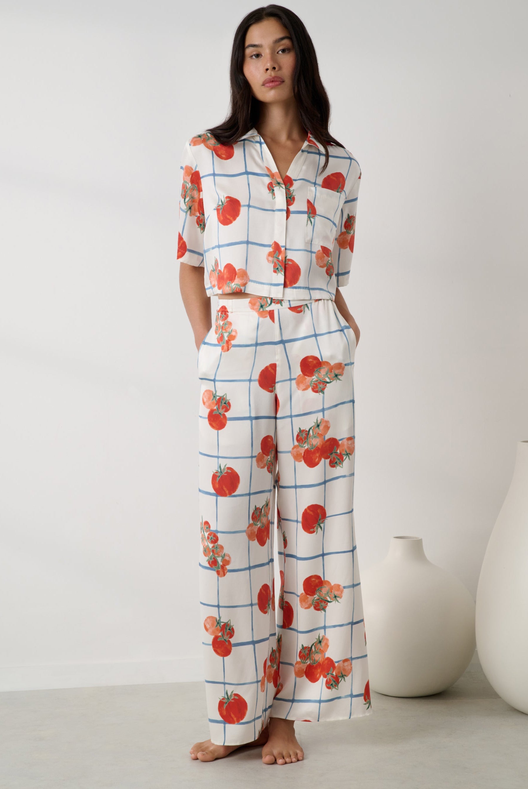 Lunya Pajamas - Washable Silk High Rise Pant Set #Summer Harvest