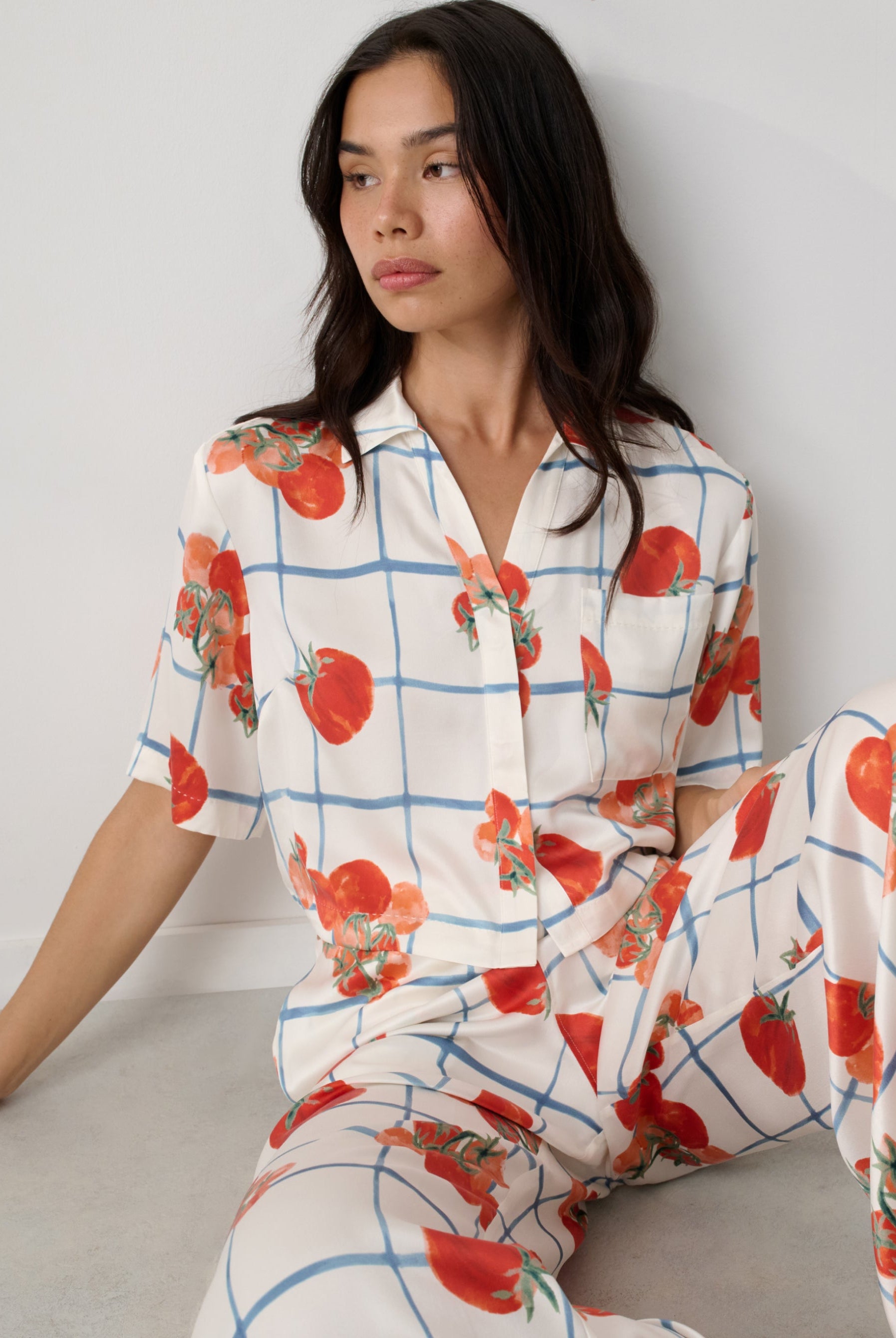 Lunya Pajamas - Washable Silk High Rise Pant Set #Summer Harvest