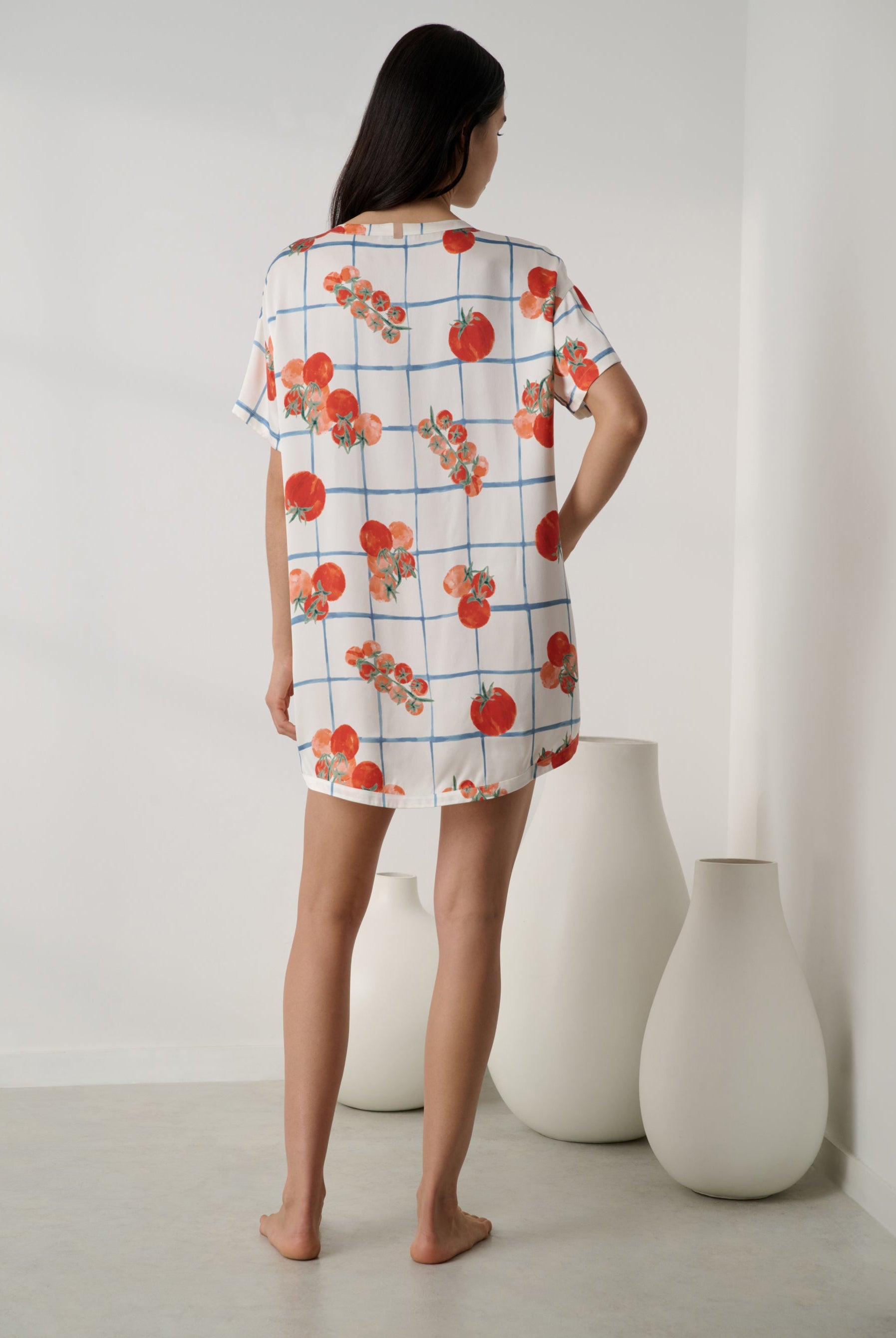 Lunya Nightgown - Washable Silk Oversized Sleep Tee #Summer Harvest