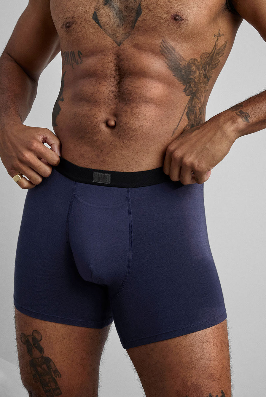 Lunya Intimates Men's Soft Modal Boxer Brief - #Deep Blue