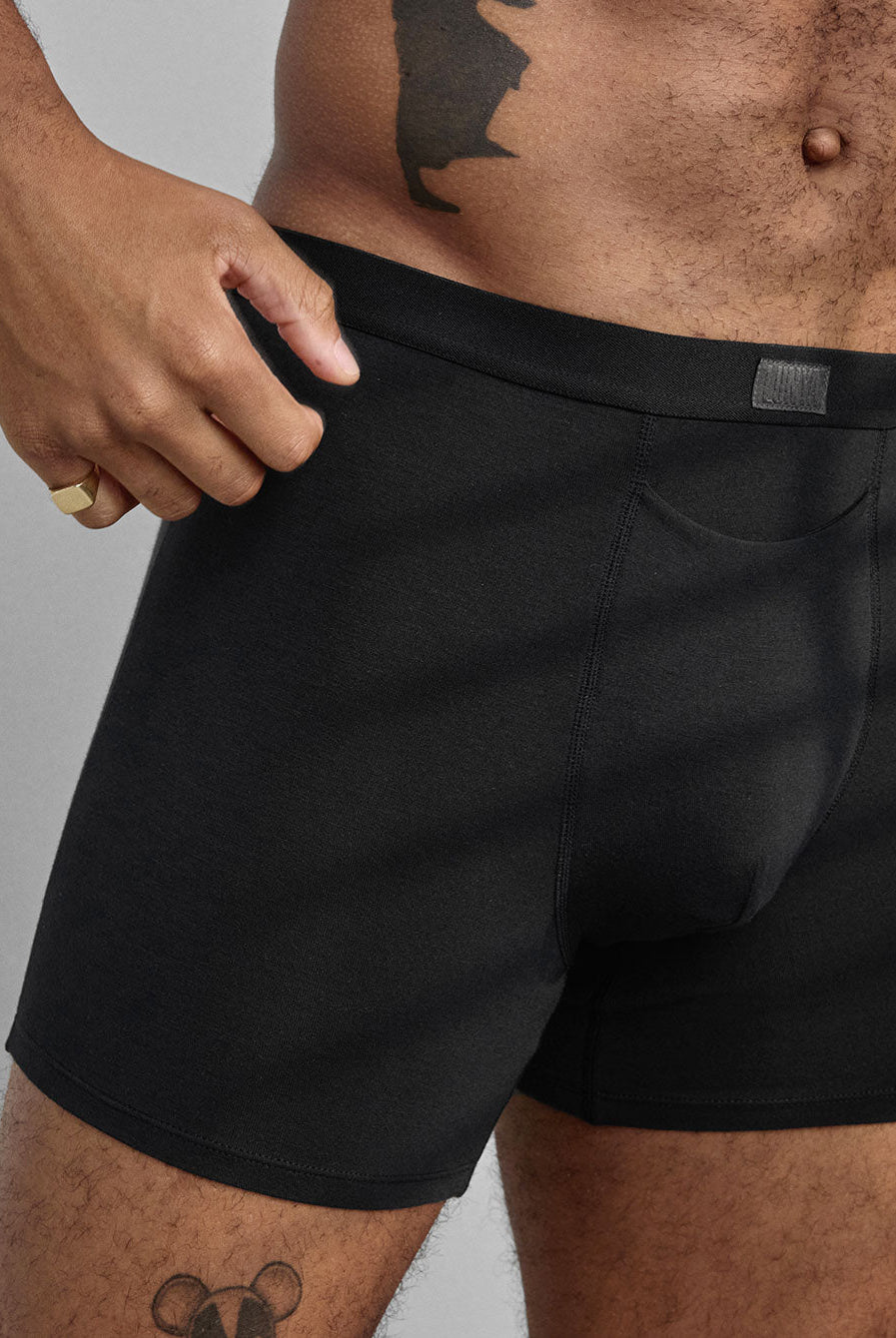 Lunya Intimates Men's Soft Modal Boxer Brief - #Immersed Black