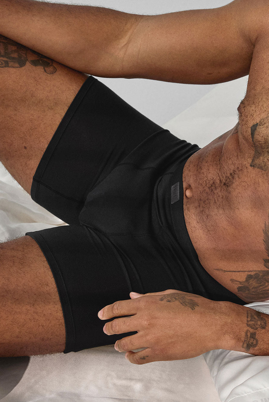 Lunya Intimates Men's Soft Modal Boxer Brief - #Immersed Black