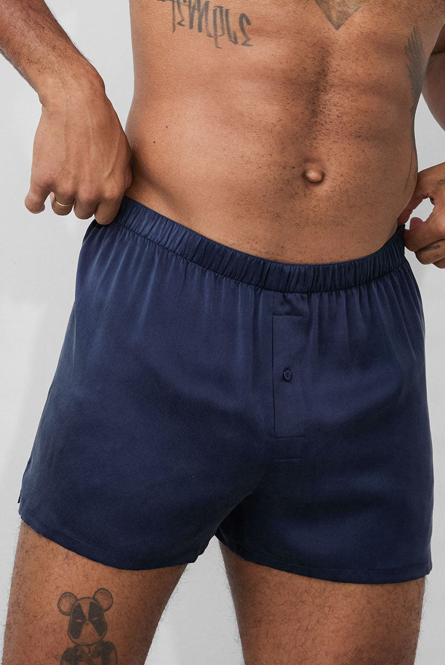 Lunya Men's Washable Silk Boxer- #Deep Blue