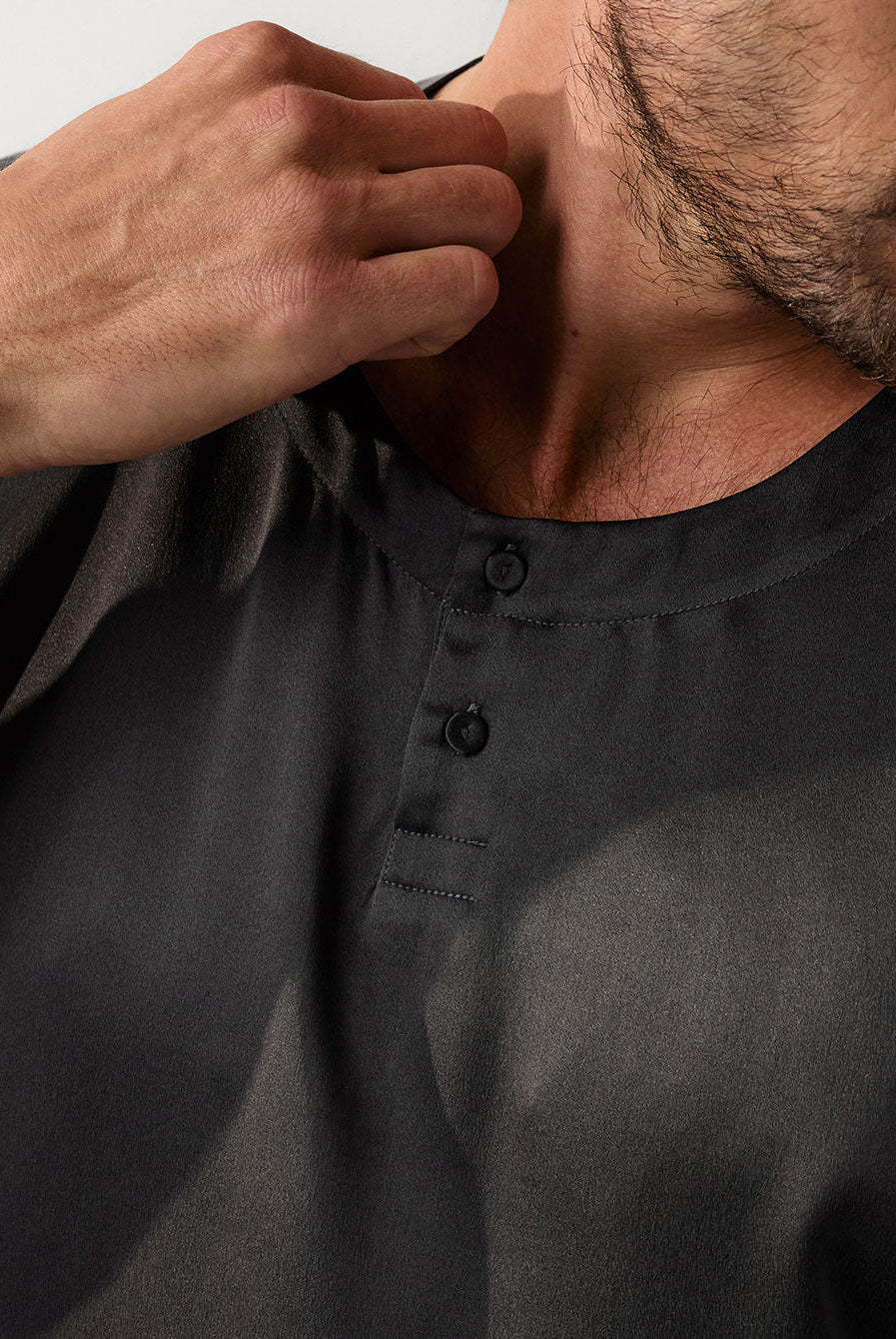 Lunya Men's Washable Silk Short Set- #Meditative Grey
