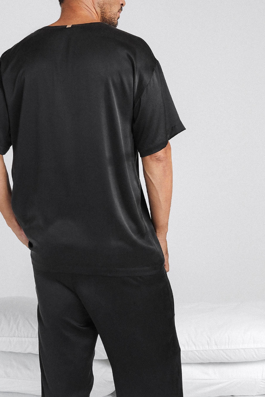 Lunya Men's Washable Silk Set- #Immersed Black