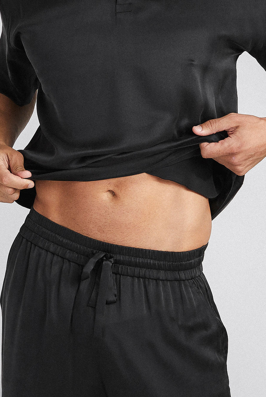 Lunya Men's Washable Silk Set- #Immersed Black