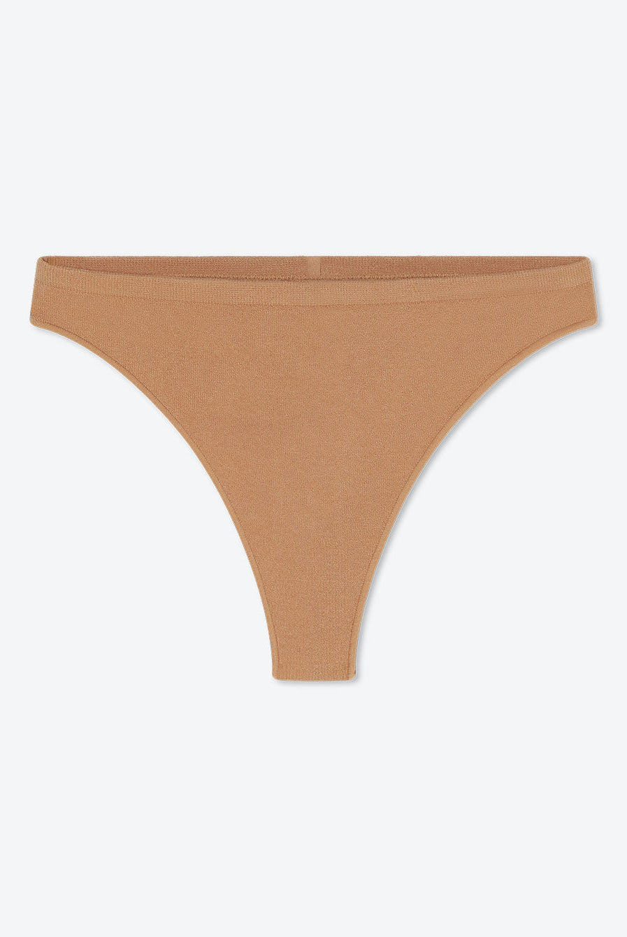 Lunya Intimates Seamless Modal High Cut Thong - #Hushed Tan
