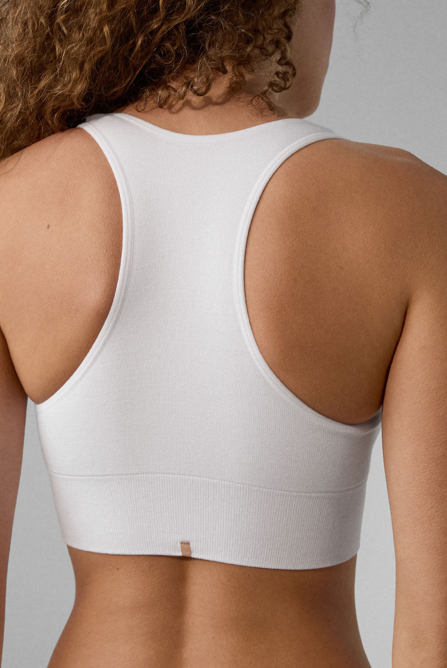 Lunya Intimates Seamless Modal Racer Bralette - #Sincere White