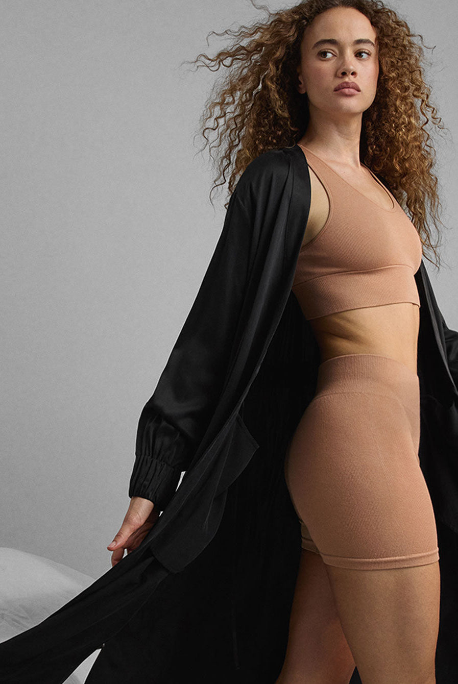 Lunya Pajamas Seamless Modal Racer Bralette - #Hushed Tan
