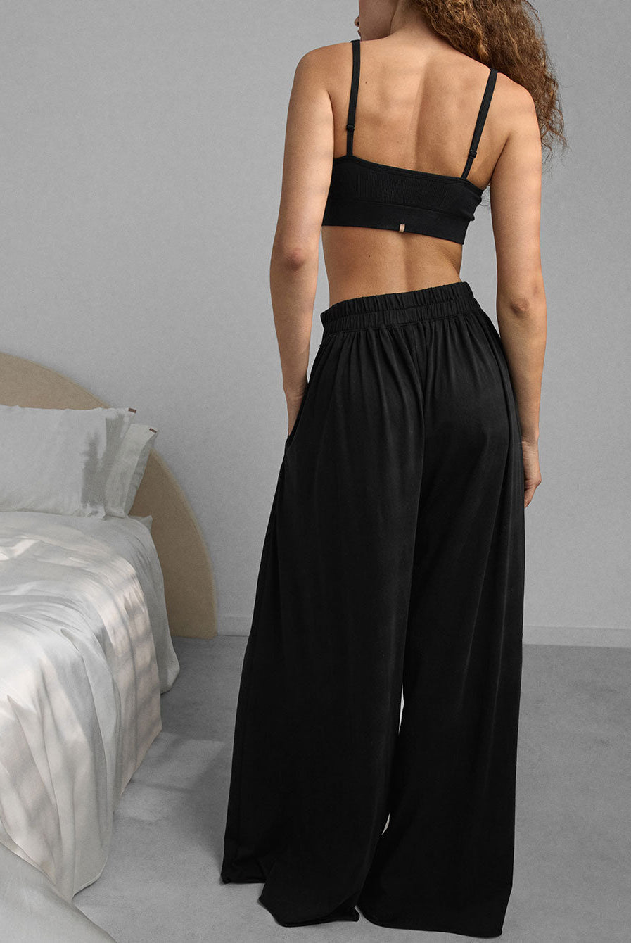 Lunya Intimates Seamless Modal Scoop Bralette - #Immersed Black