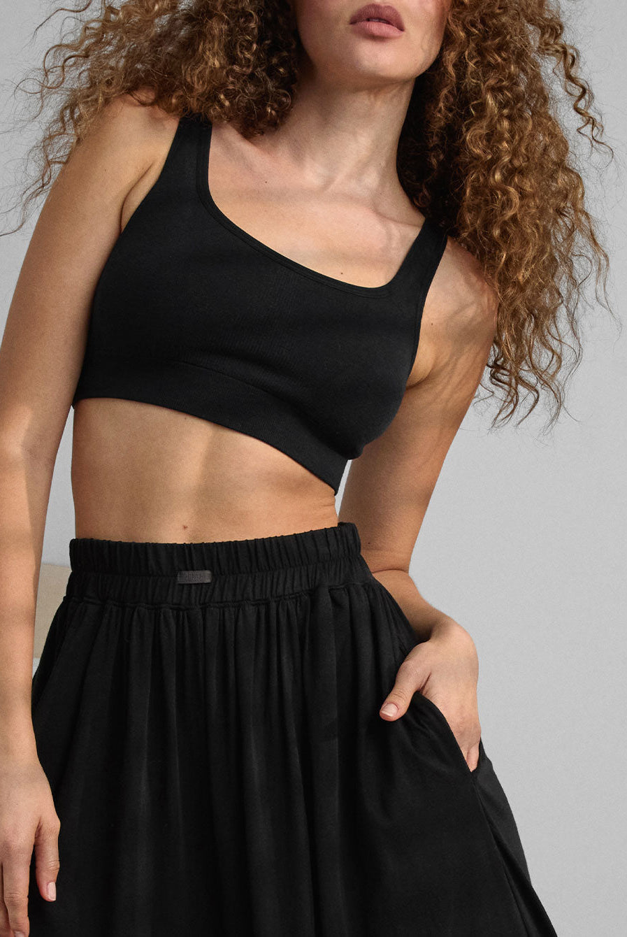 Lunya Intimates Seamless Modal Scoop Bralette - #Immersed Black