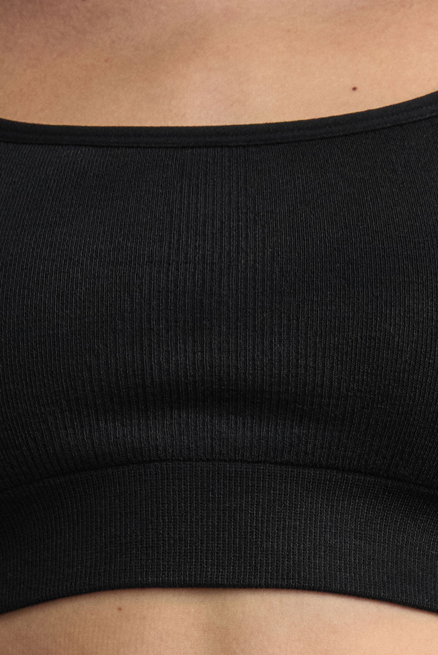 Lunya Intimates Seamless Modal Scoop Bralette - #Immersed Black