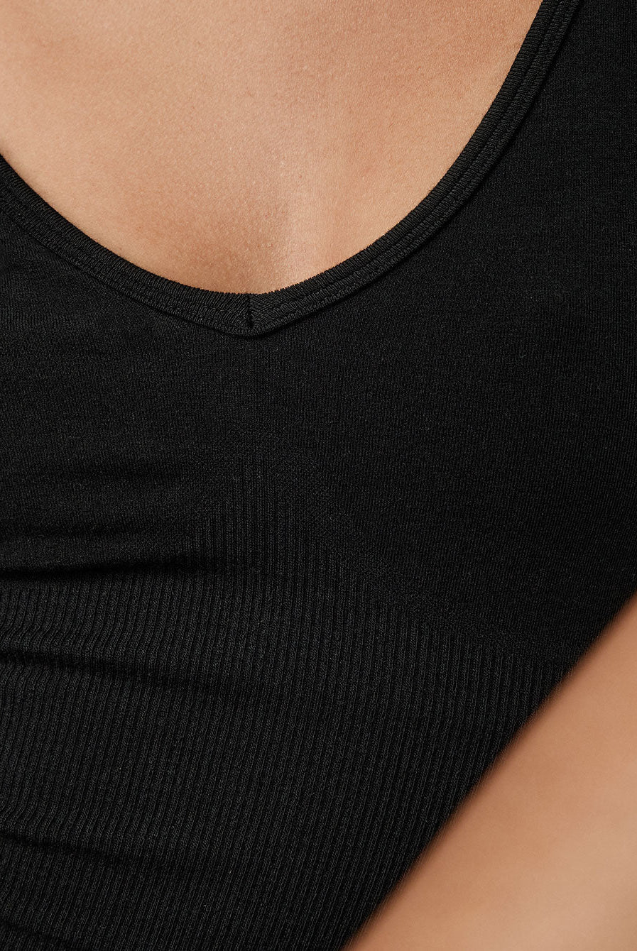 Lunya Loungewear Seamless Modal Tank - #Immersed Black
