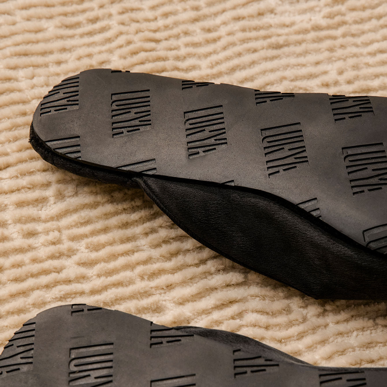 Lunya Footwear The Silk Slipper - #Immersed Black