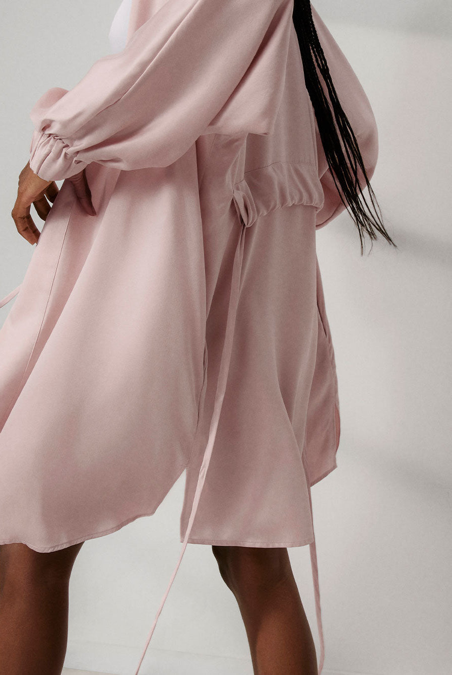 Lunya Pajamas - WASHABLE SILK ROBE #DELICATE PINK