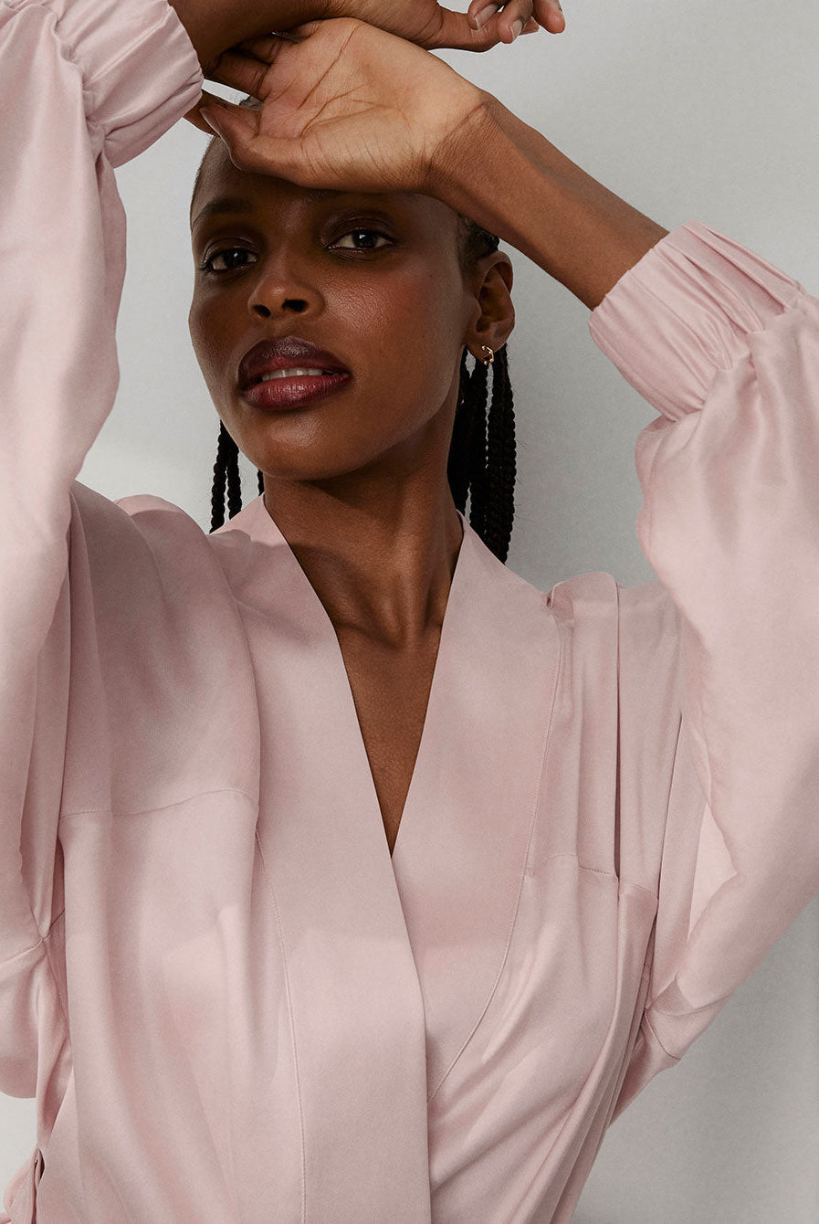 Lunya Pajamas - WASHABLE SILK ROBE #DELICATE PINK