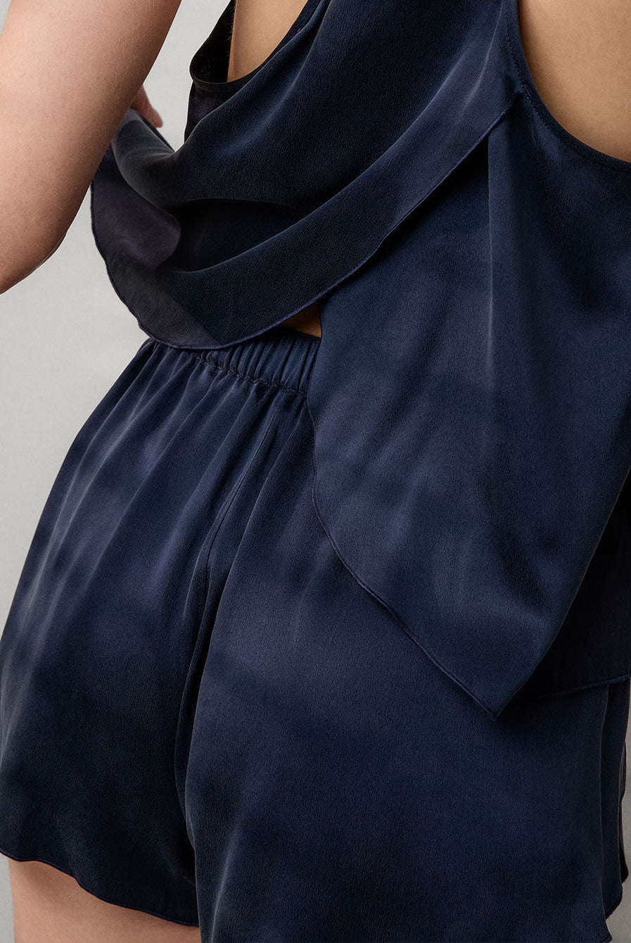 Washable Silk Tulip Back Set - #Deep Blue