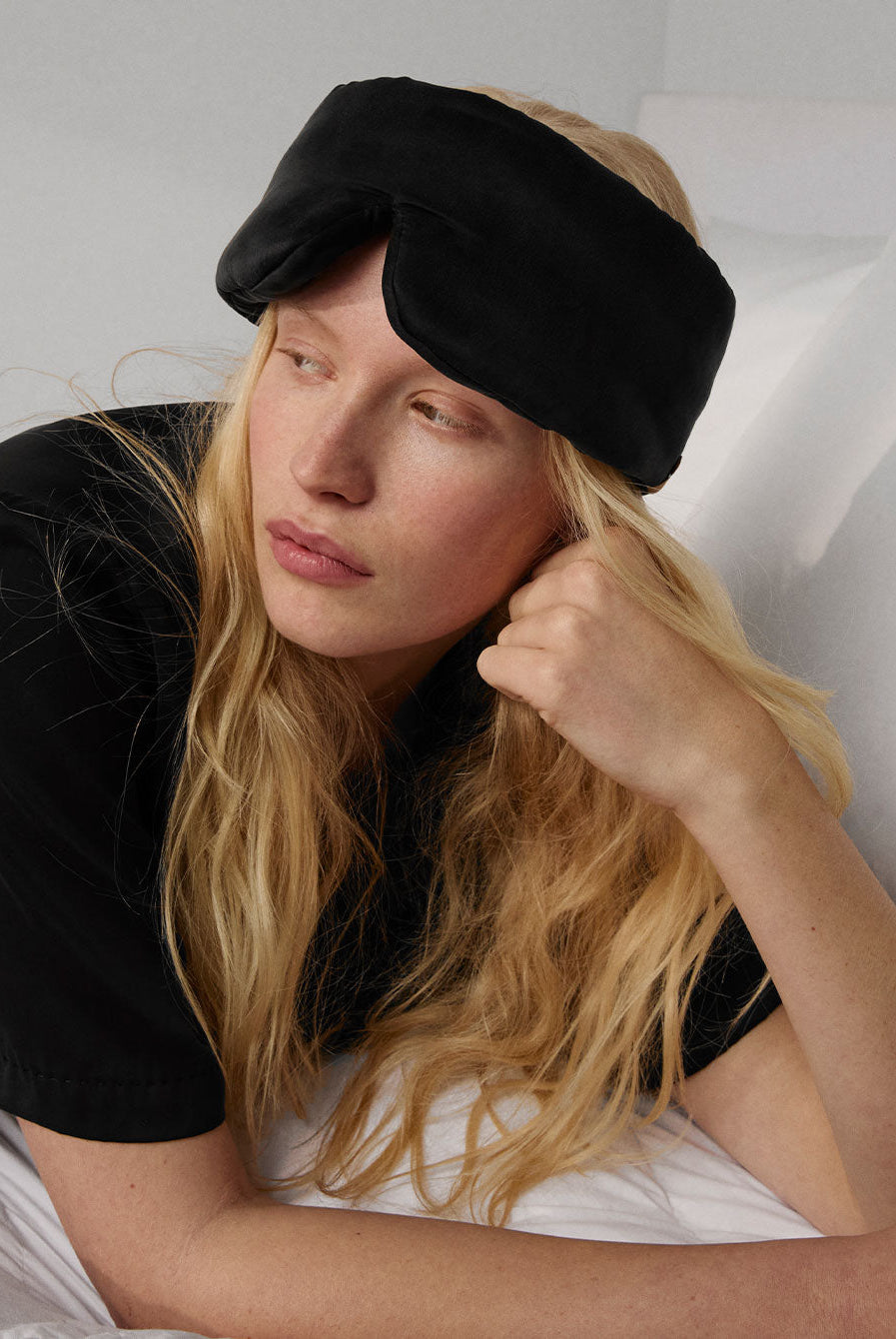 Lunya Pajamas Weighted Silk Sleep Mask - #Immersed Black