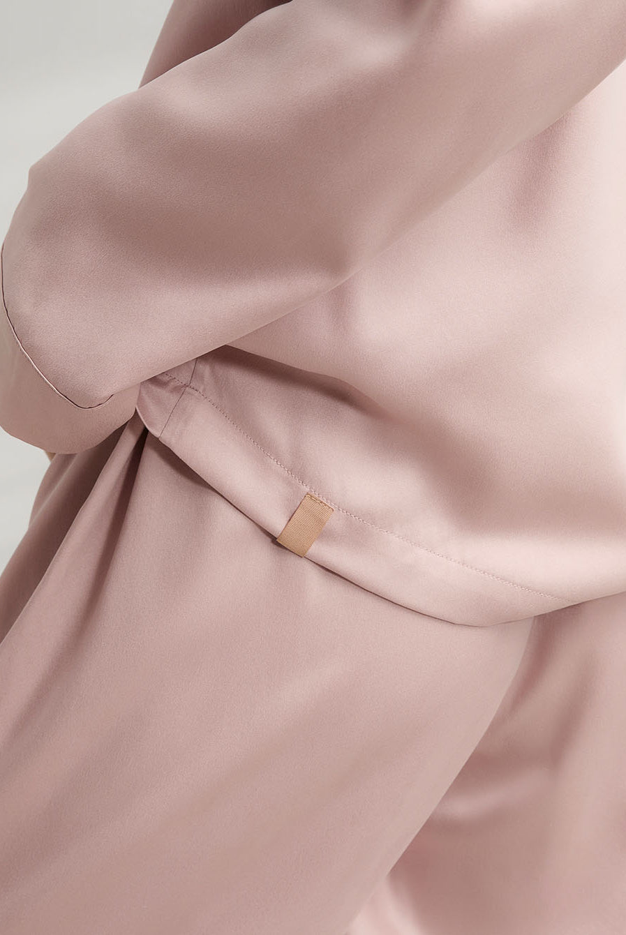 Lunya Pajamas Washable Silk Long Sleeve Pant Set - #Delicate Pink