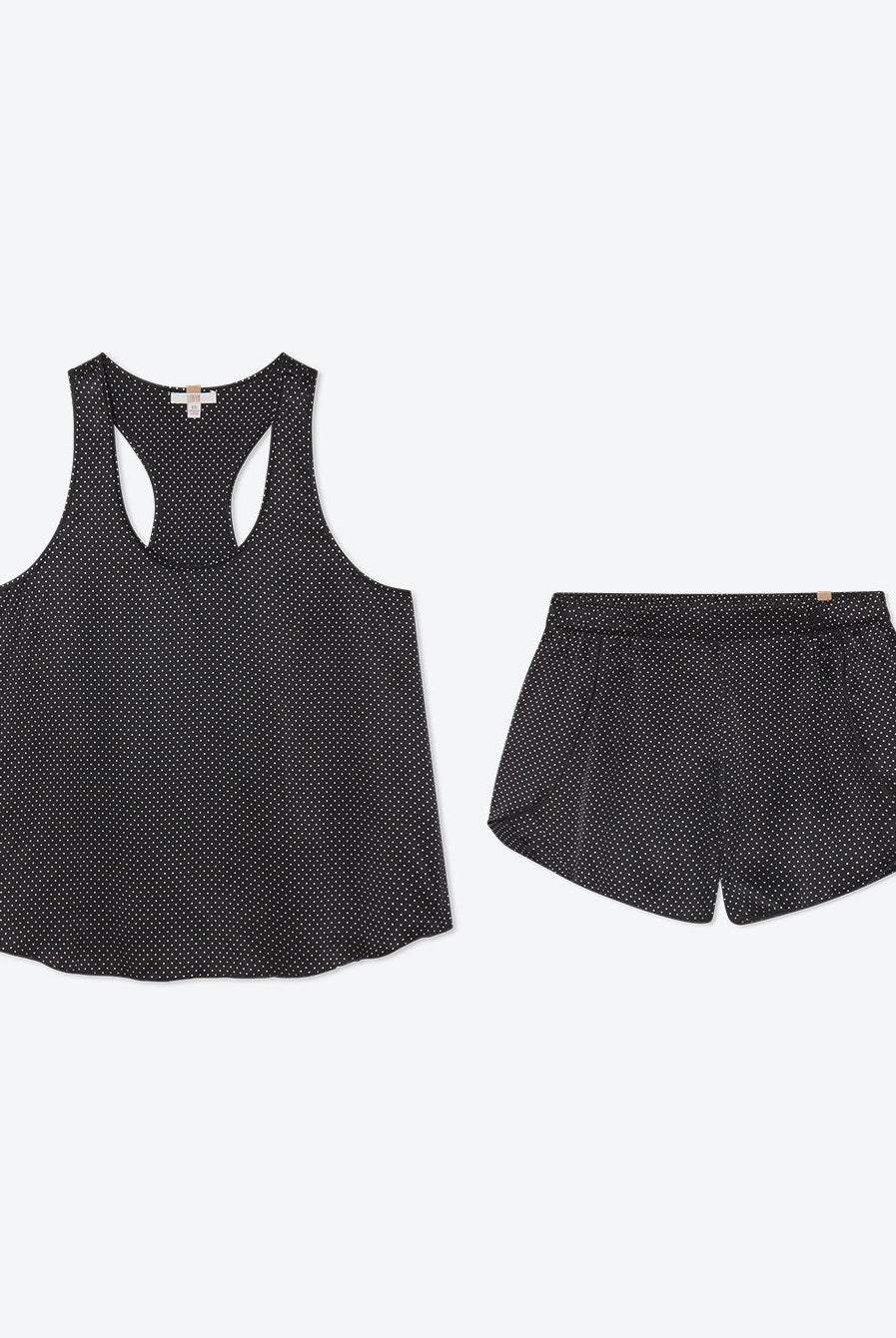 Washable Silk Tulip Back Set - #Black Ellipsis