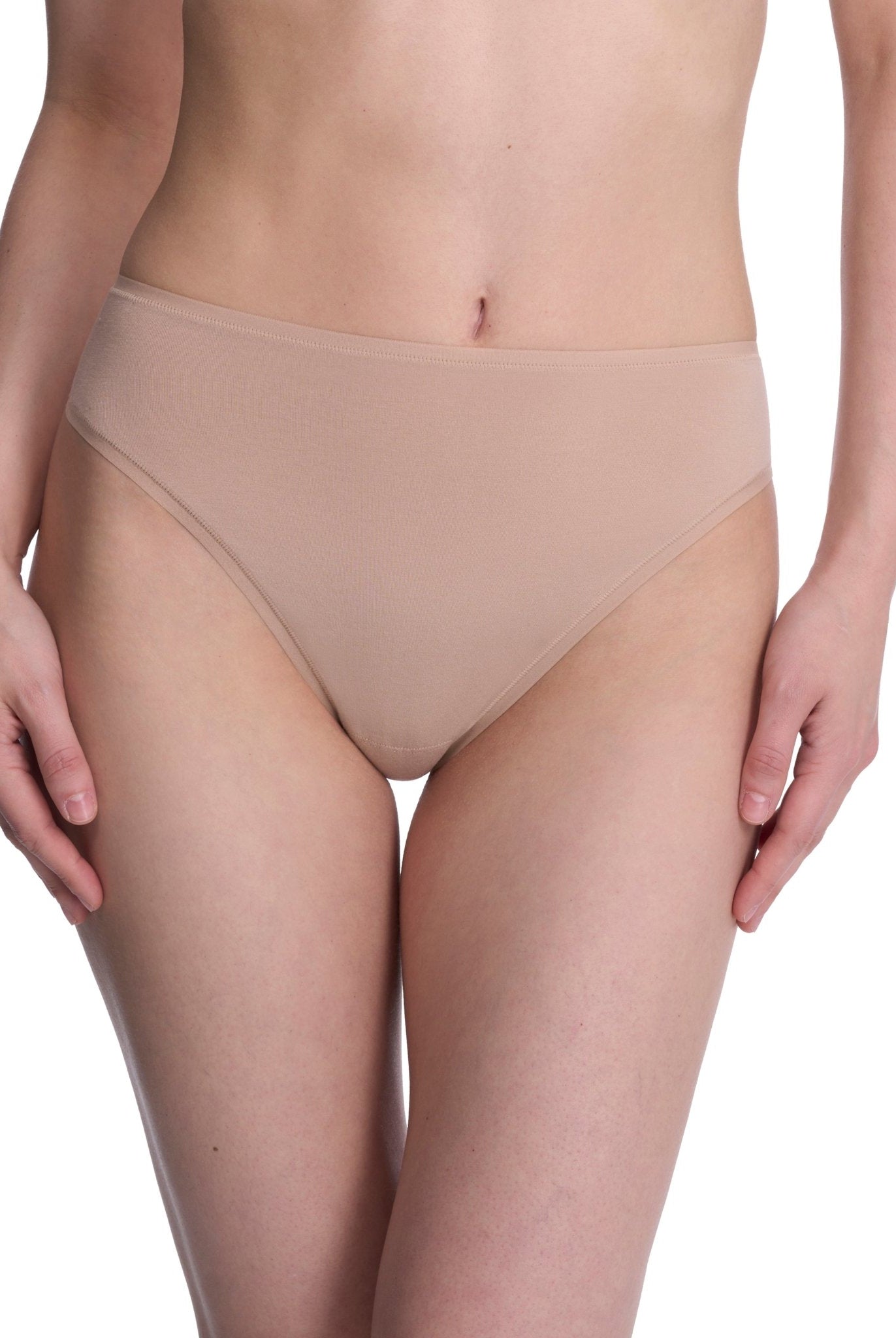 Bliss Bare Cotton High Cut Brief - French Cut - Natori