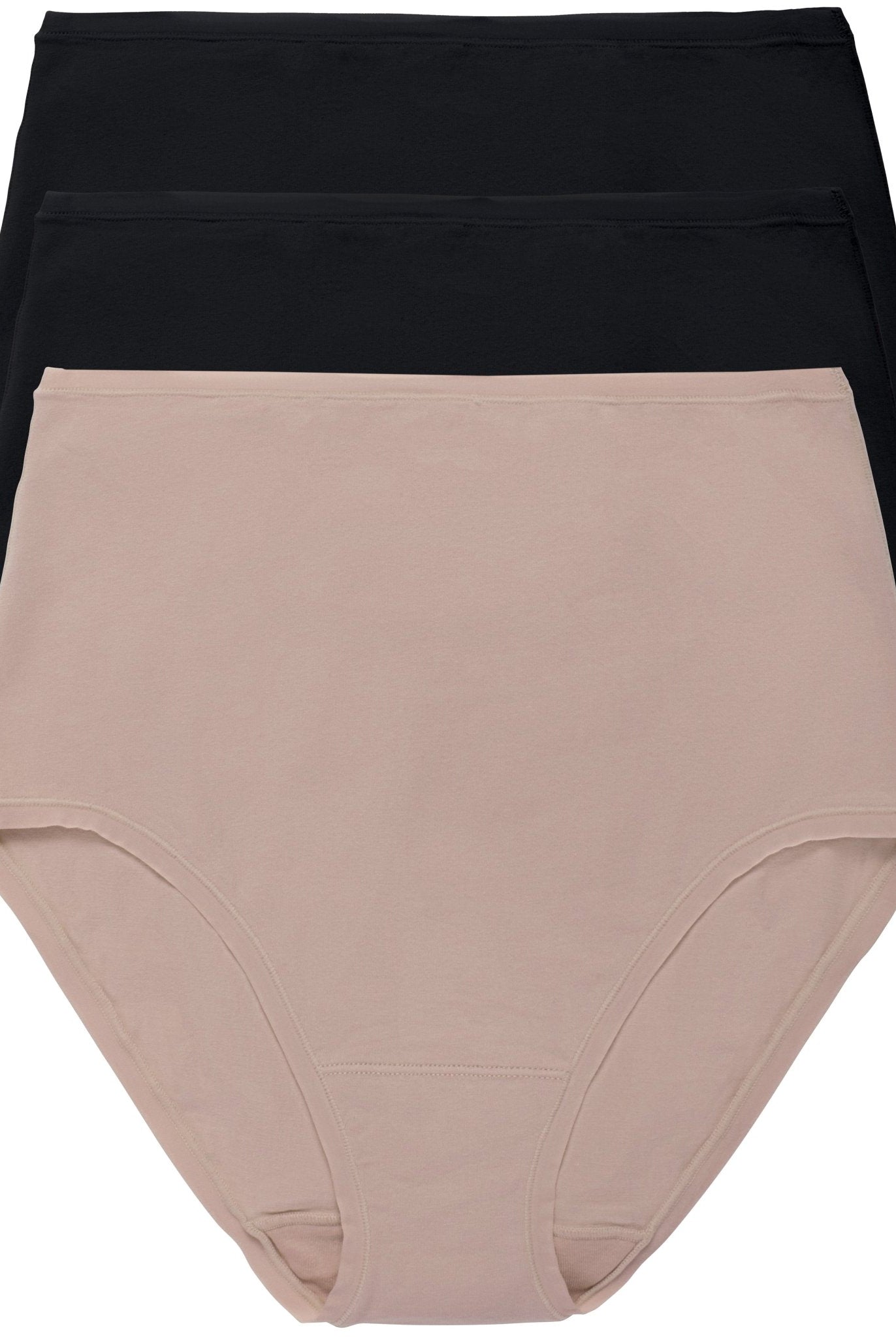 Bliss Bare Cotton High Waist Brief 3 - Pack - High Waist - Natori