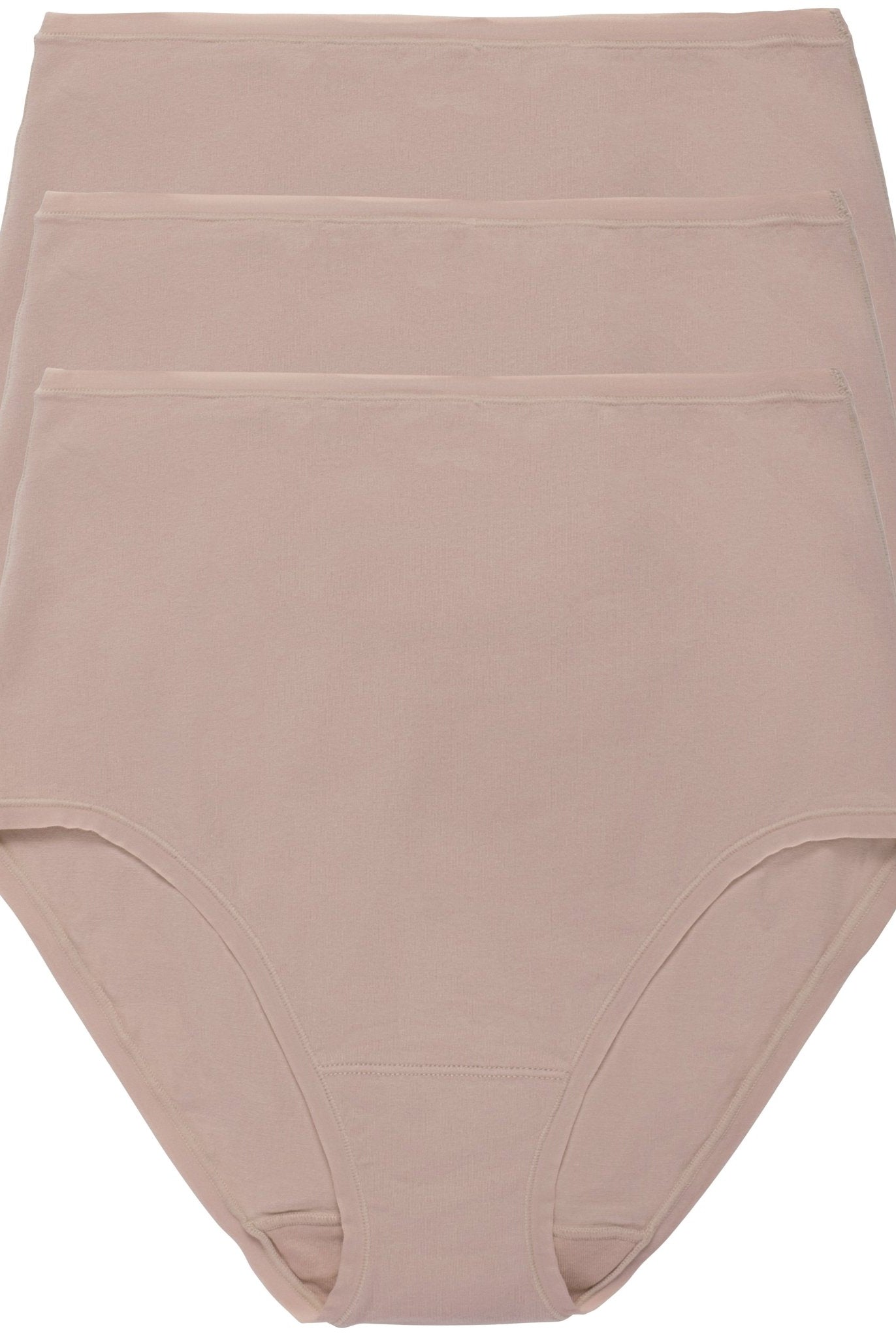 Bliss Bare Cotton High Waist Brief 3 - Pack - High Waist - Natori