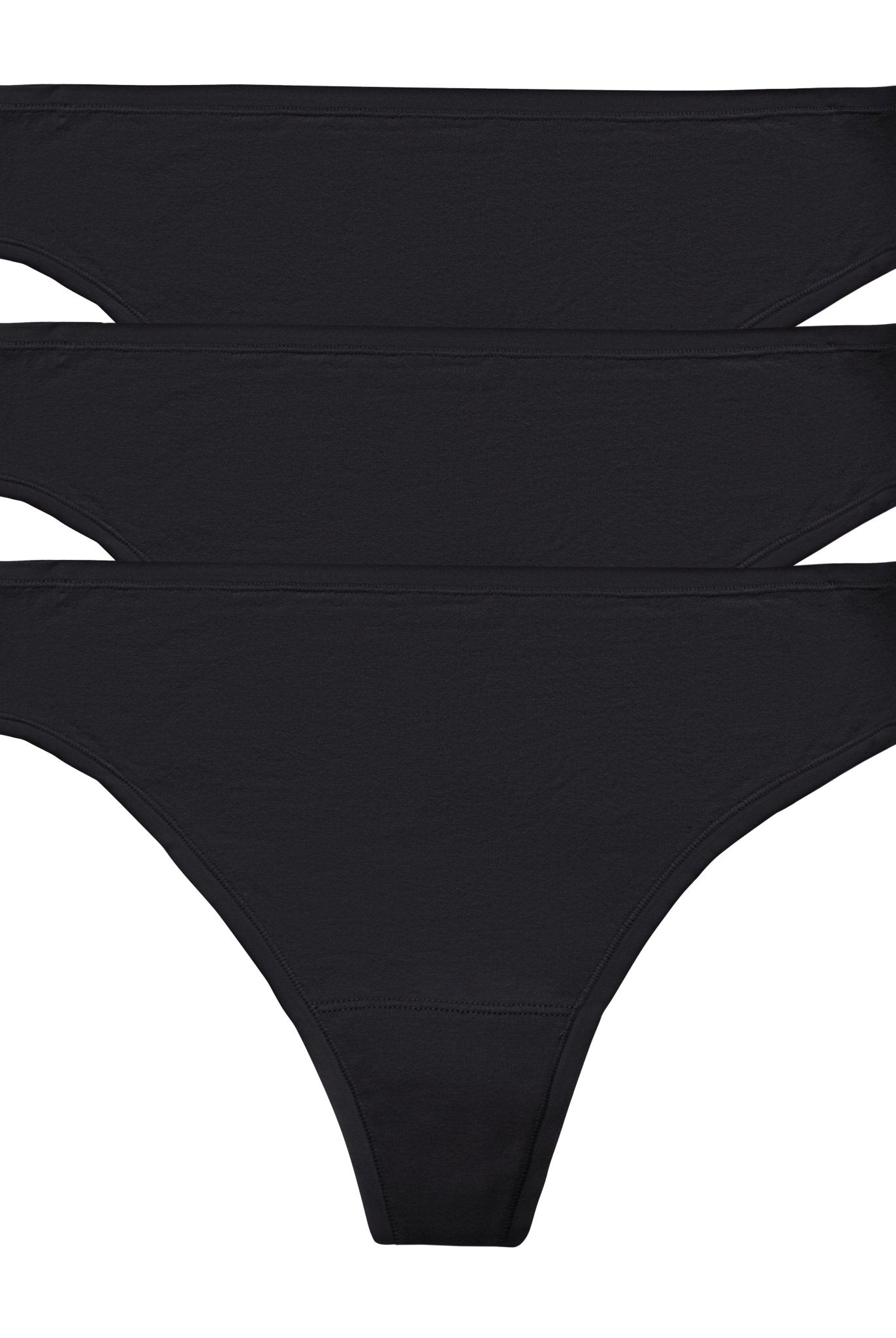 Bliss Bare Cotton Thong 3 - Pack - Thong - Natori