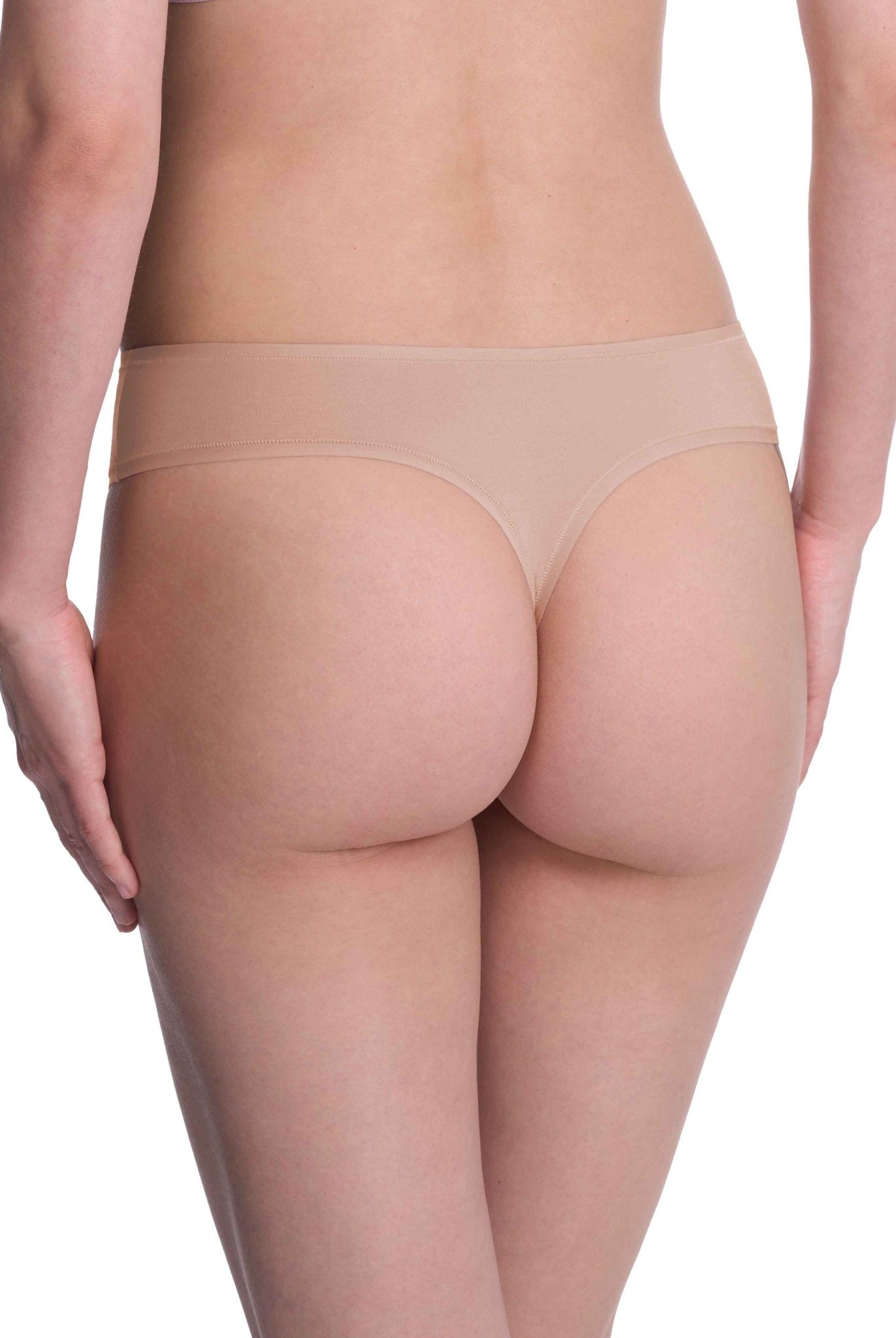 Bliss Bare Cotton Thong - Thong - Natori