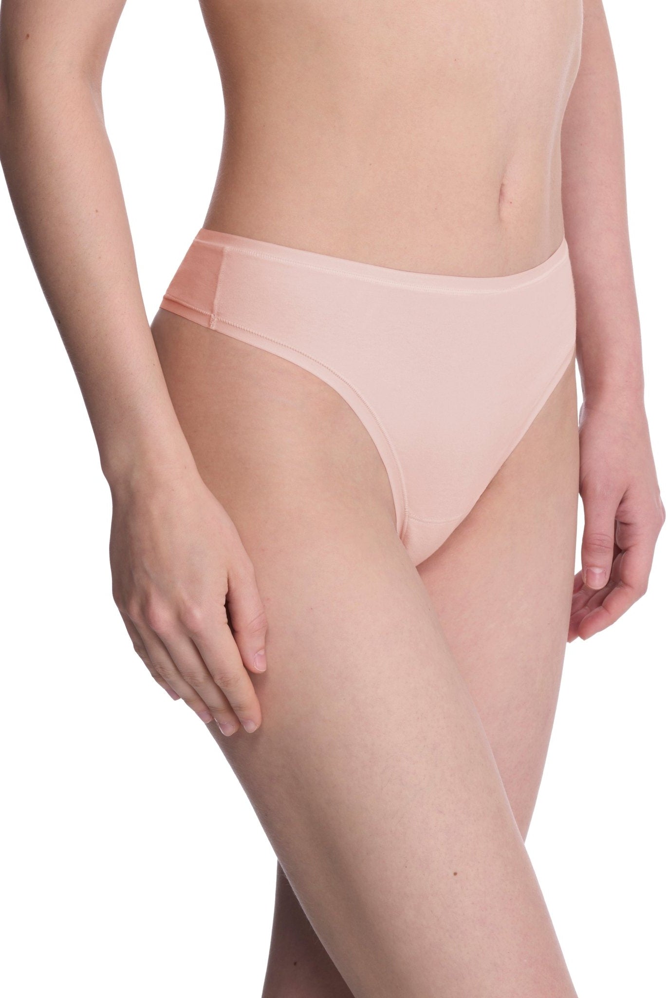 Bliss Bare Cotton Thong - Thong - Natori