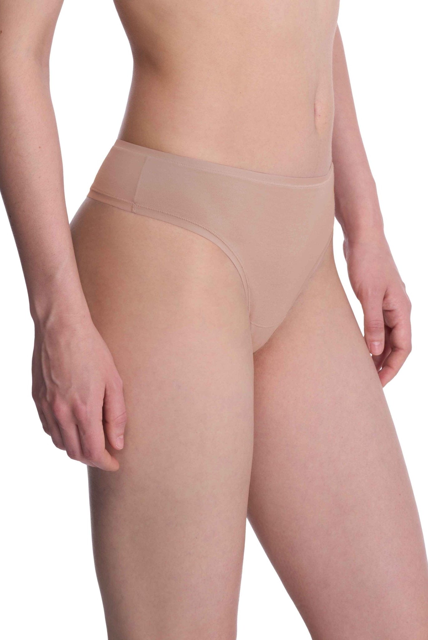 Bliss Bare Cotton Thong - Thong - Natori