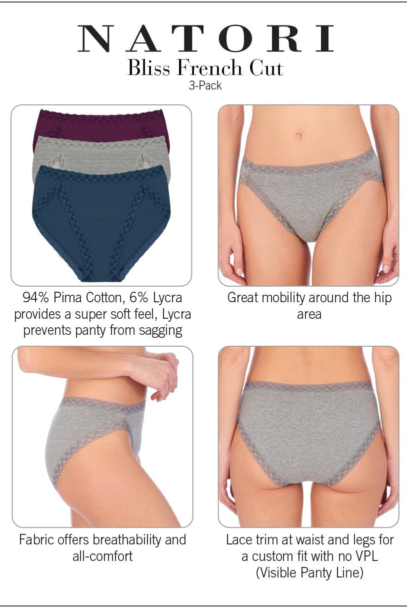 Bliss Cotton French Cut Brief 6 Pack - French Cut - Natori
