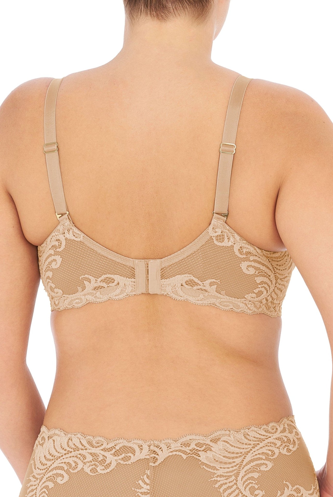 Feathers Lace Full Figure Plunge T-Shirt Bra - Plunge - Natori