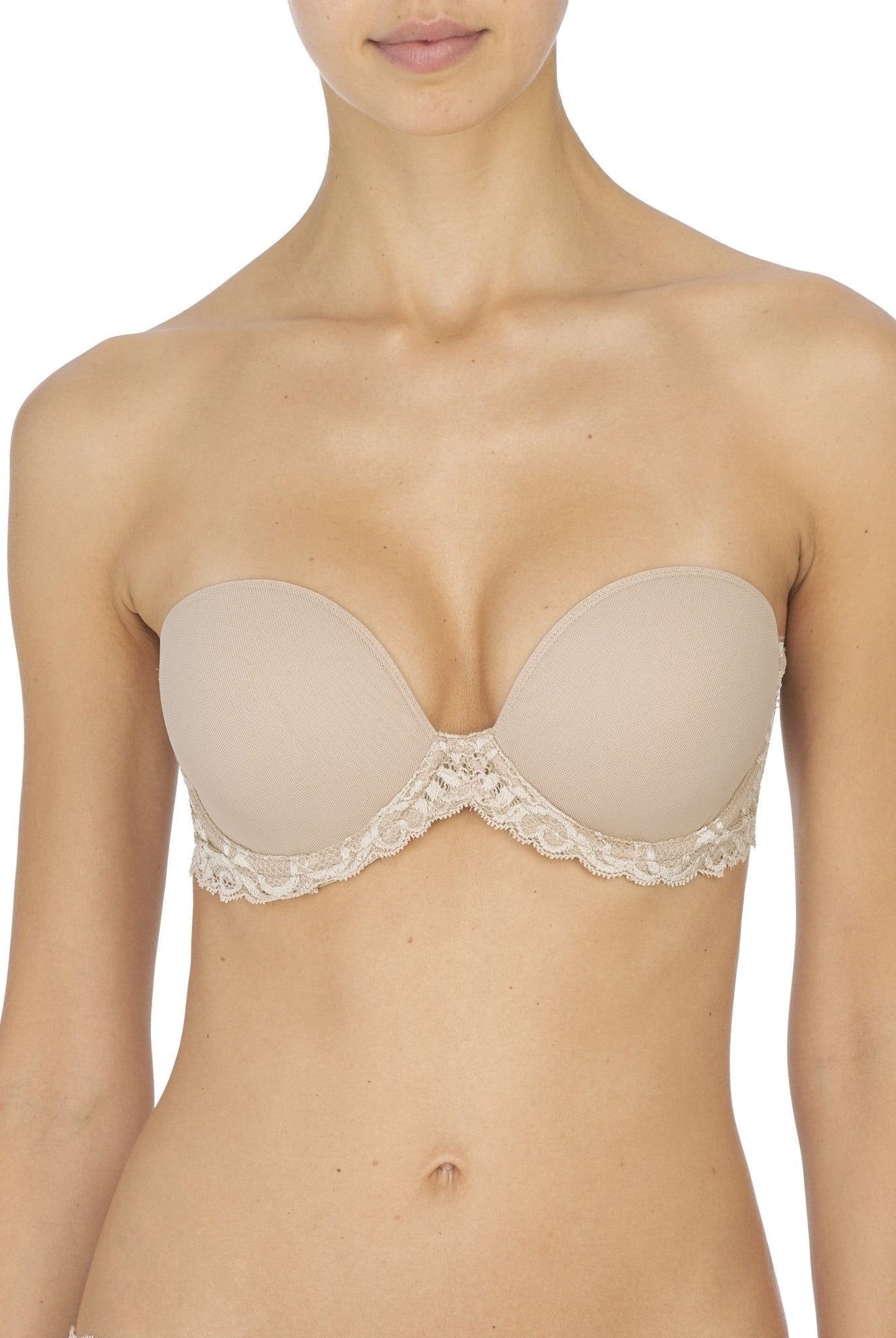 Feathers Lace Plunge Strapless Bra - Plunge - Natori